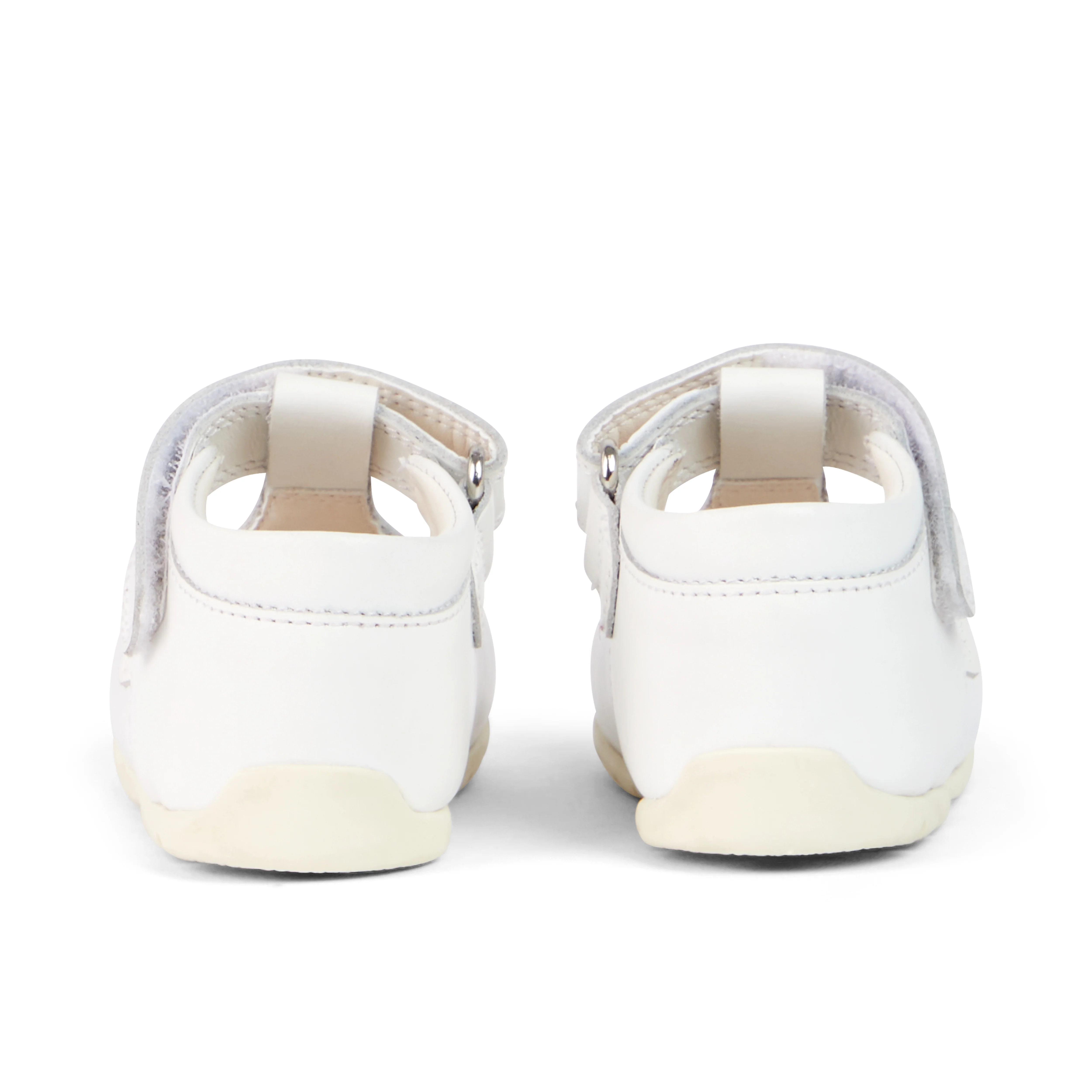 Baby Wriggle Flower Sandals Leather White - Image 4