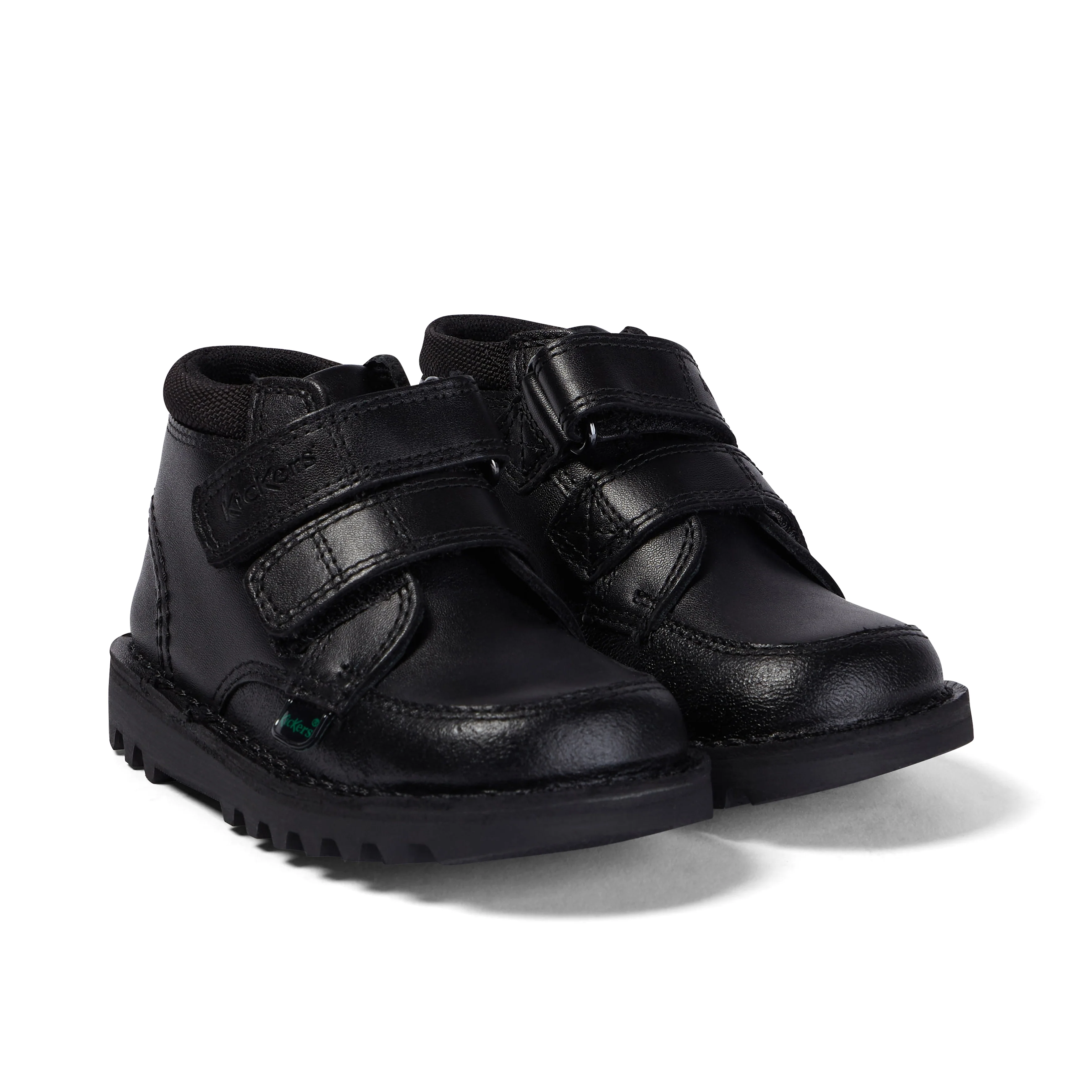 Infant Boys Kick Hi Scuff Leather Black - Image 3