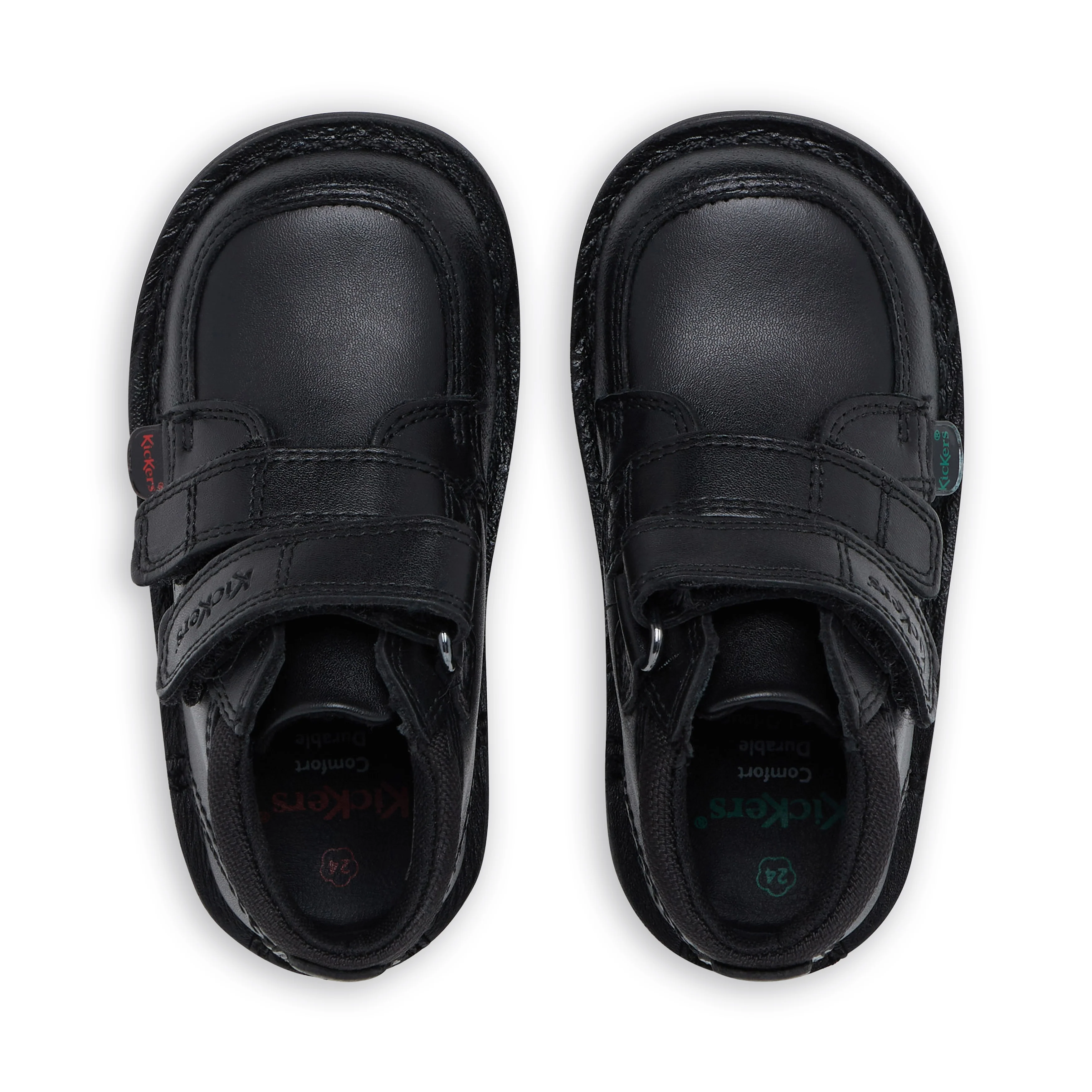Infant Boys Kick Hi Scuff Leather Black - Image 4