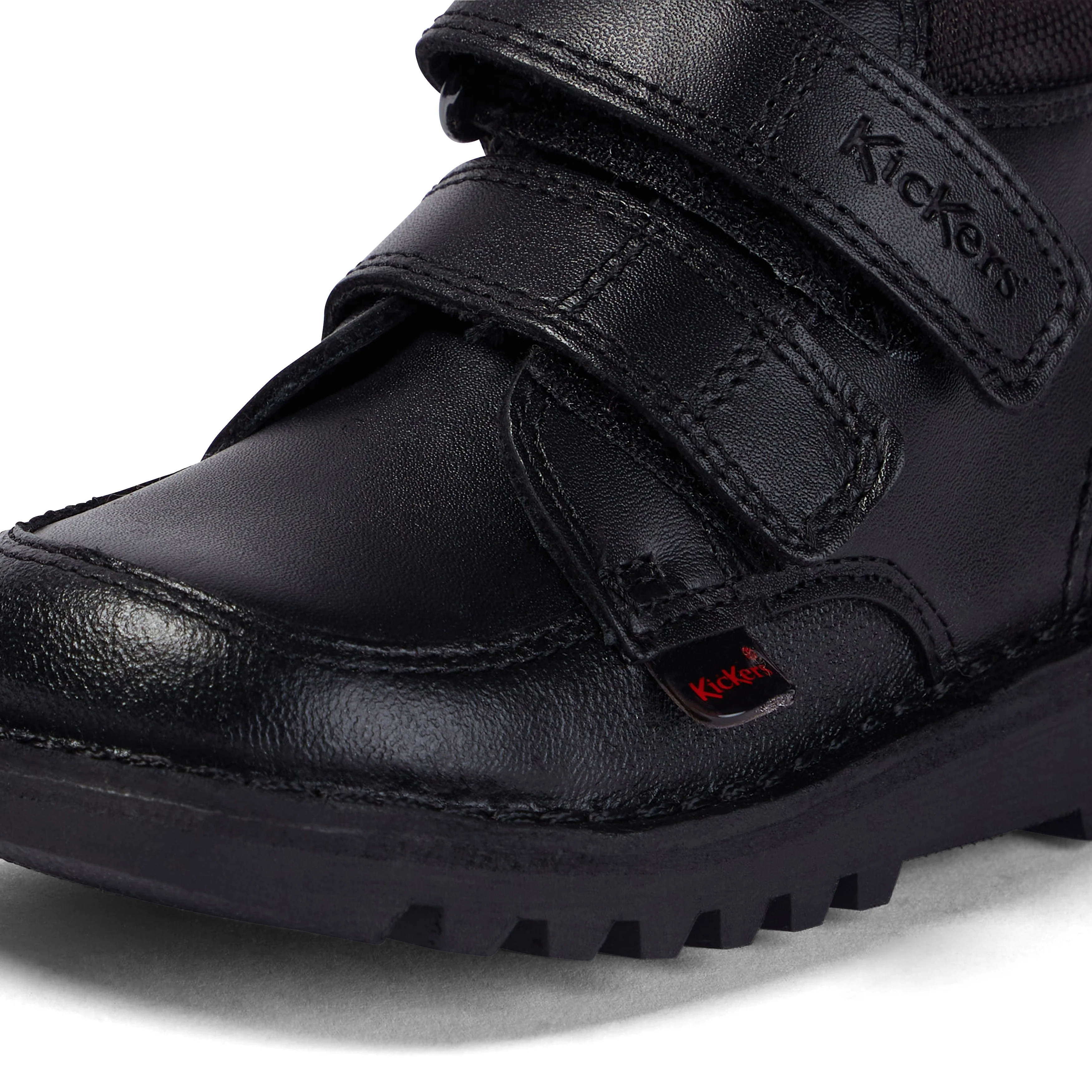 Infant Boys Kick Hi Scuff Leather Black - Image 6