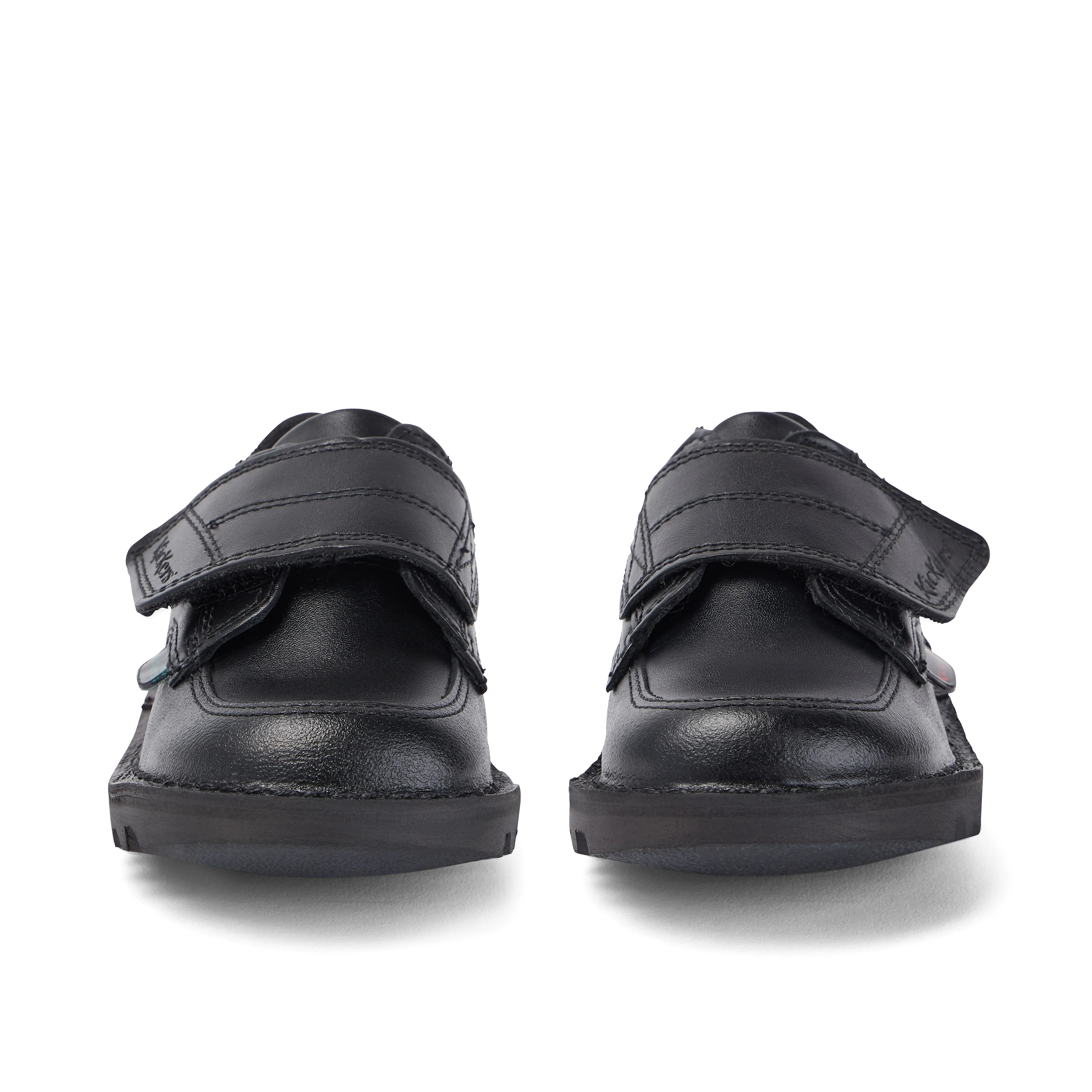 Infant Boys Kick Lo Scuff Leather Black - Image 2