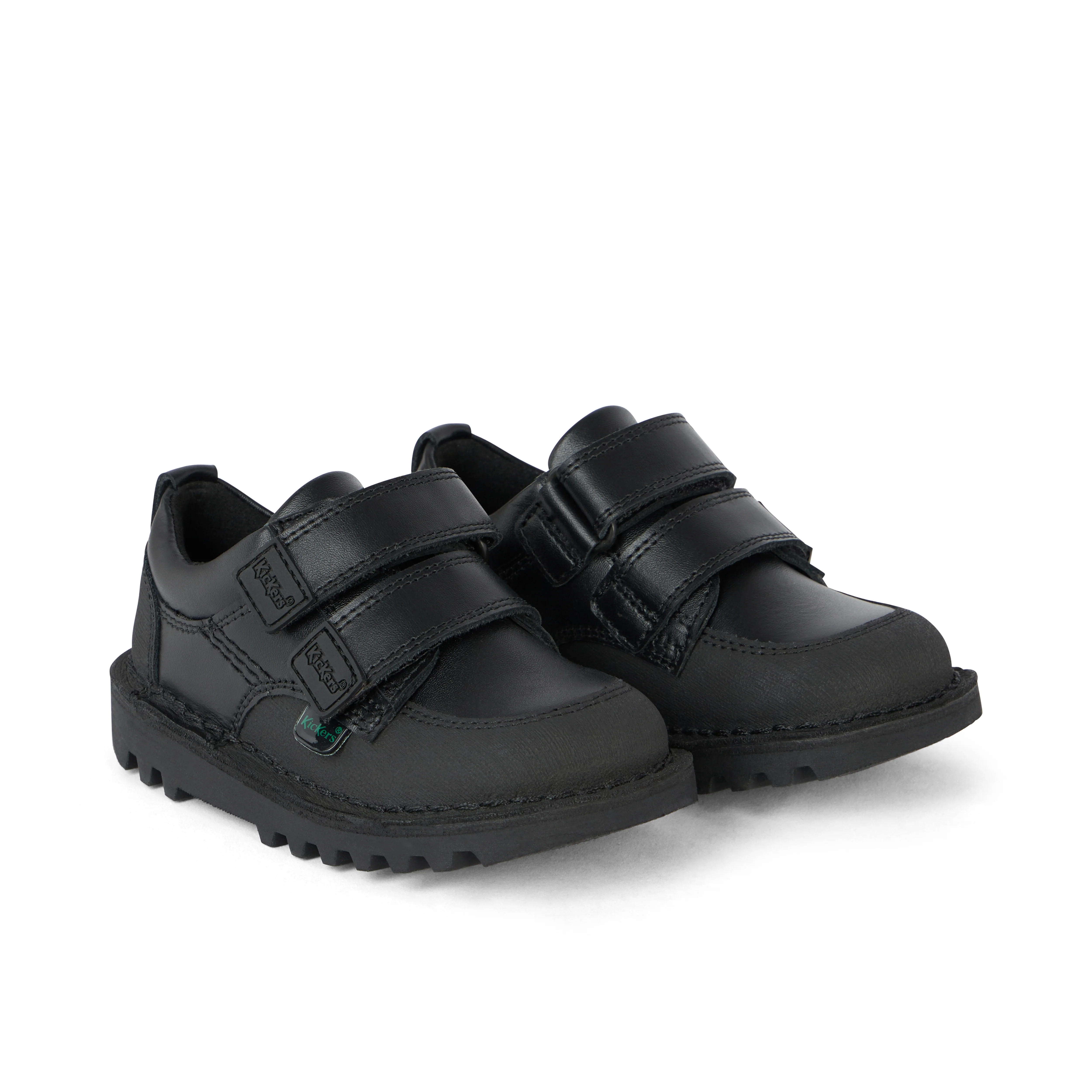 Infant Boys Kick Scuff Twin Leather Black - Image 3