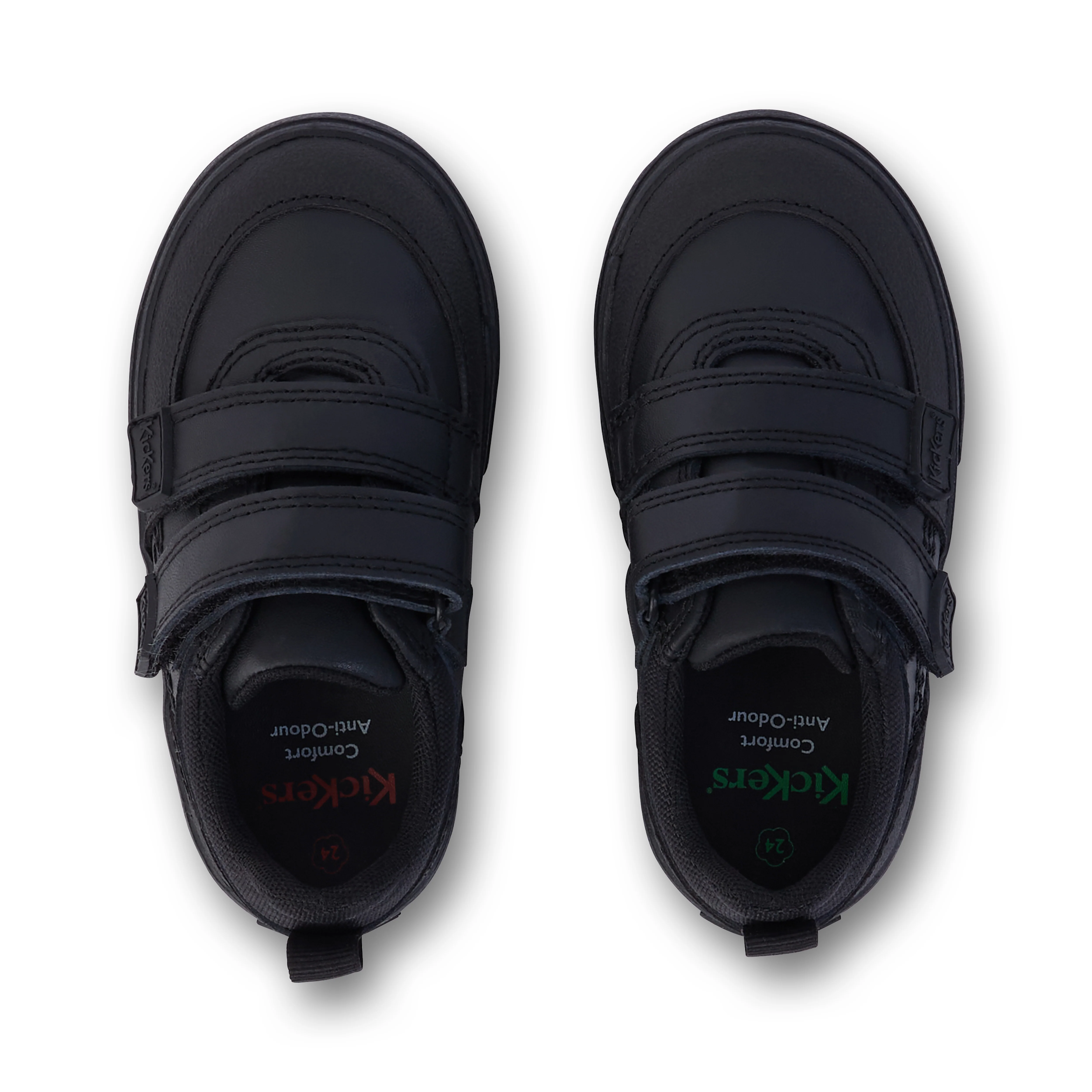 Infant Boys Tovni Scuff Lo Leather Black - Image 4