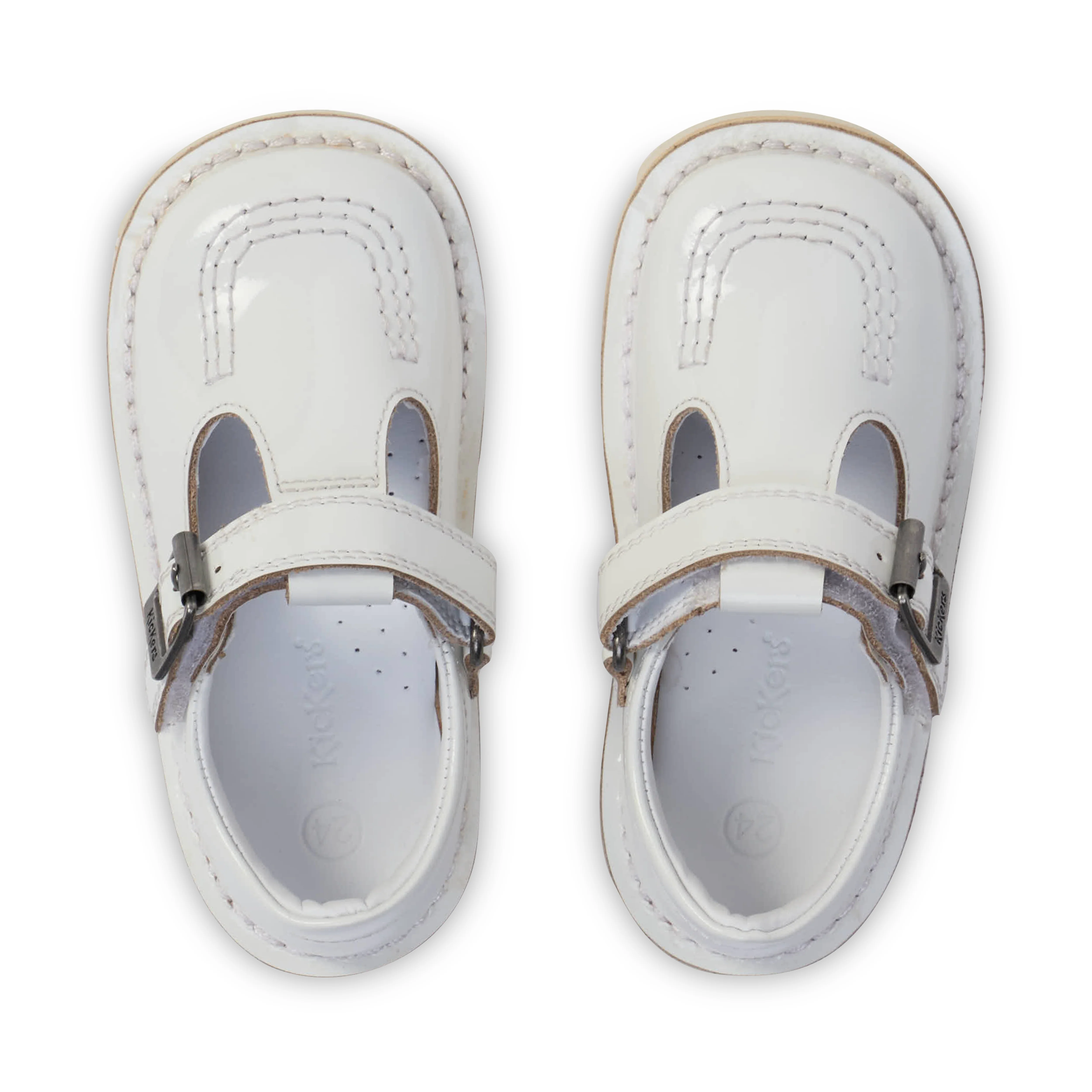 Infant Girl Kick T-Bar White - Image 4