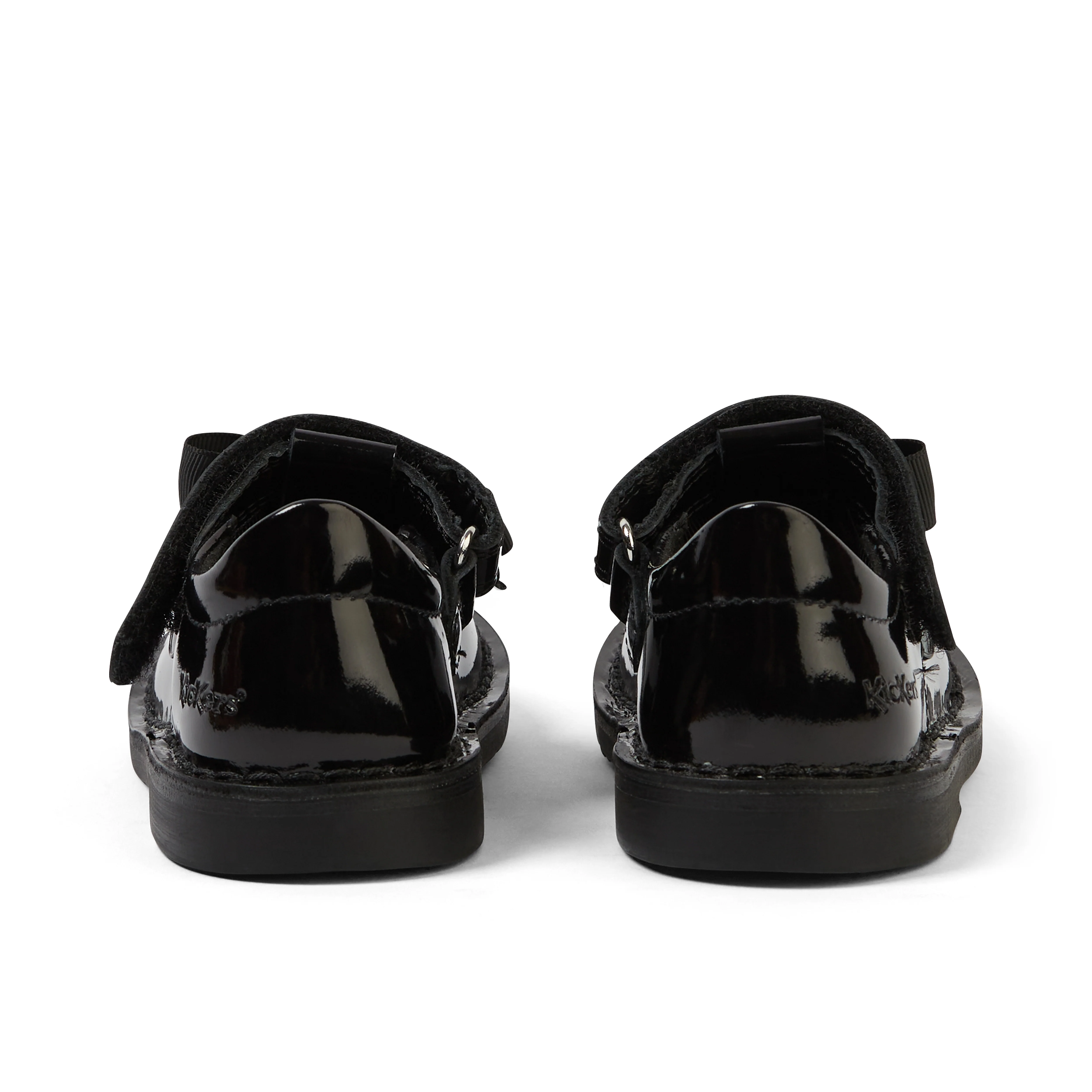Infant Girls Adlar T Bar Bow Patent Leather Black - Image 5
