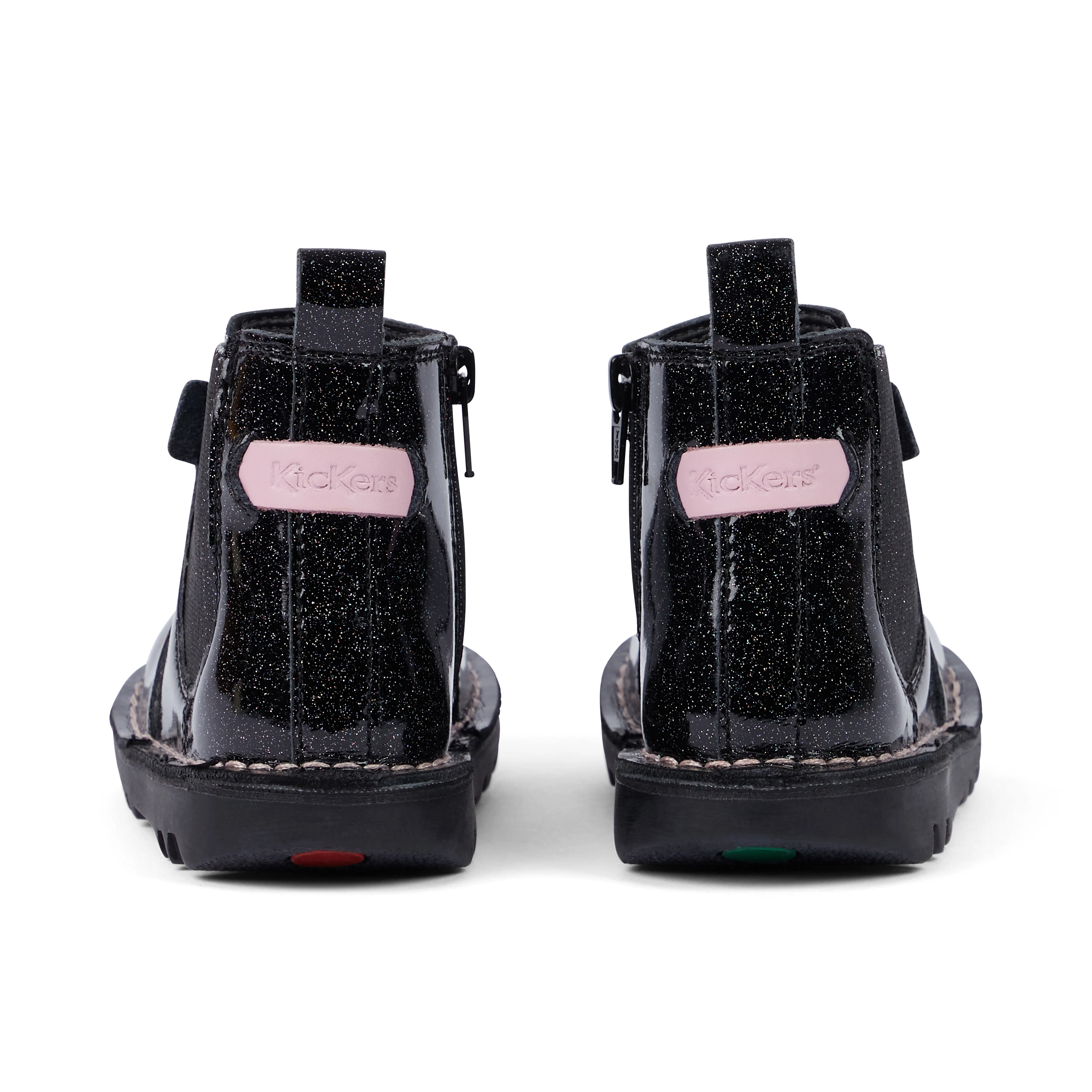 Infant Girl's Kick Chelsea Galactic Leather Black - Image 5