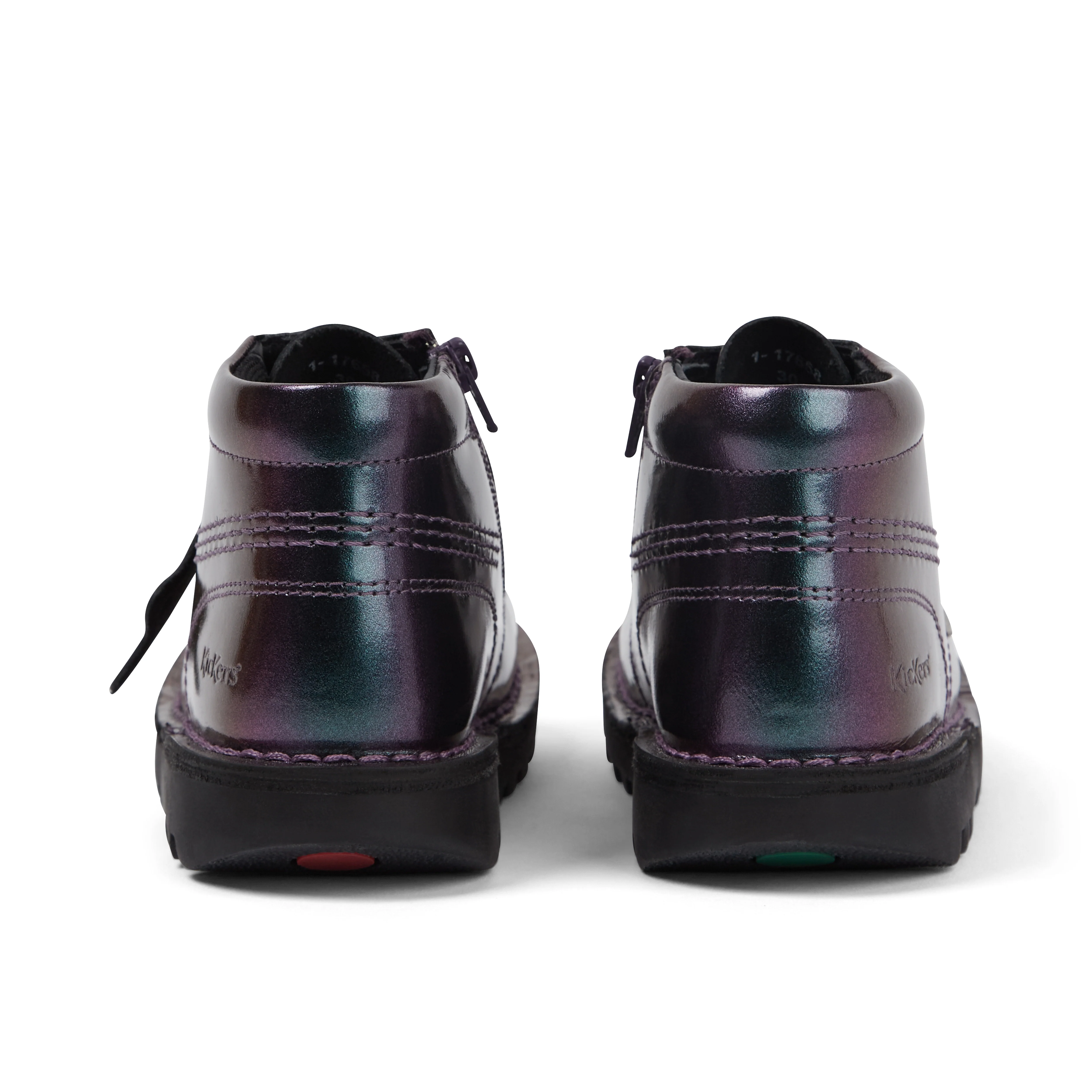 Infant Girl's Kick Hi Galactic Patent Leather Purple - Image 5