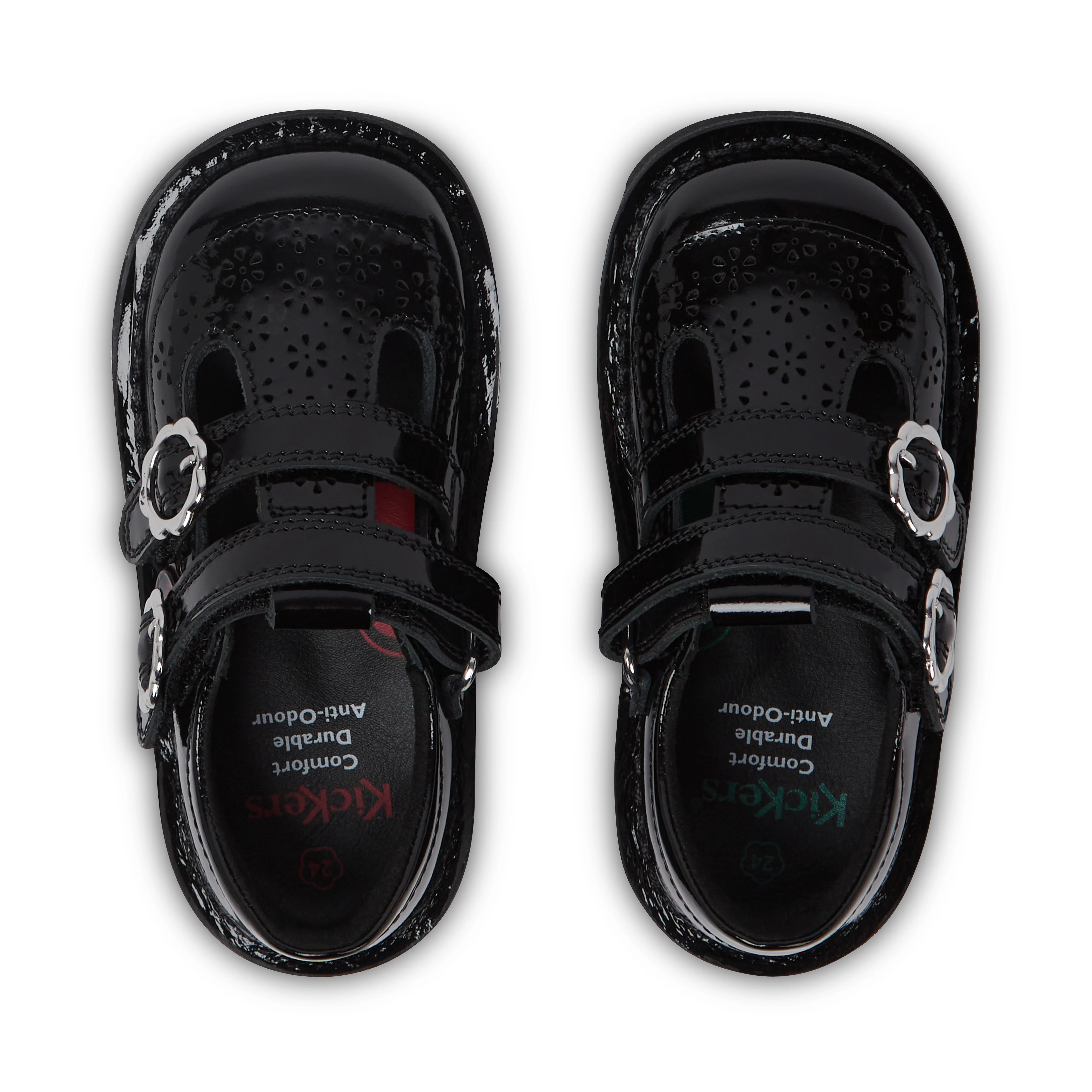 Infant Girls Kick T-Bar Meadow Patent Leather Black - Image 4