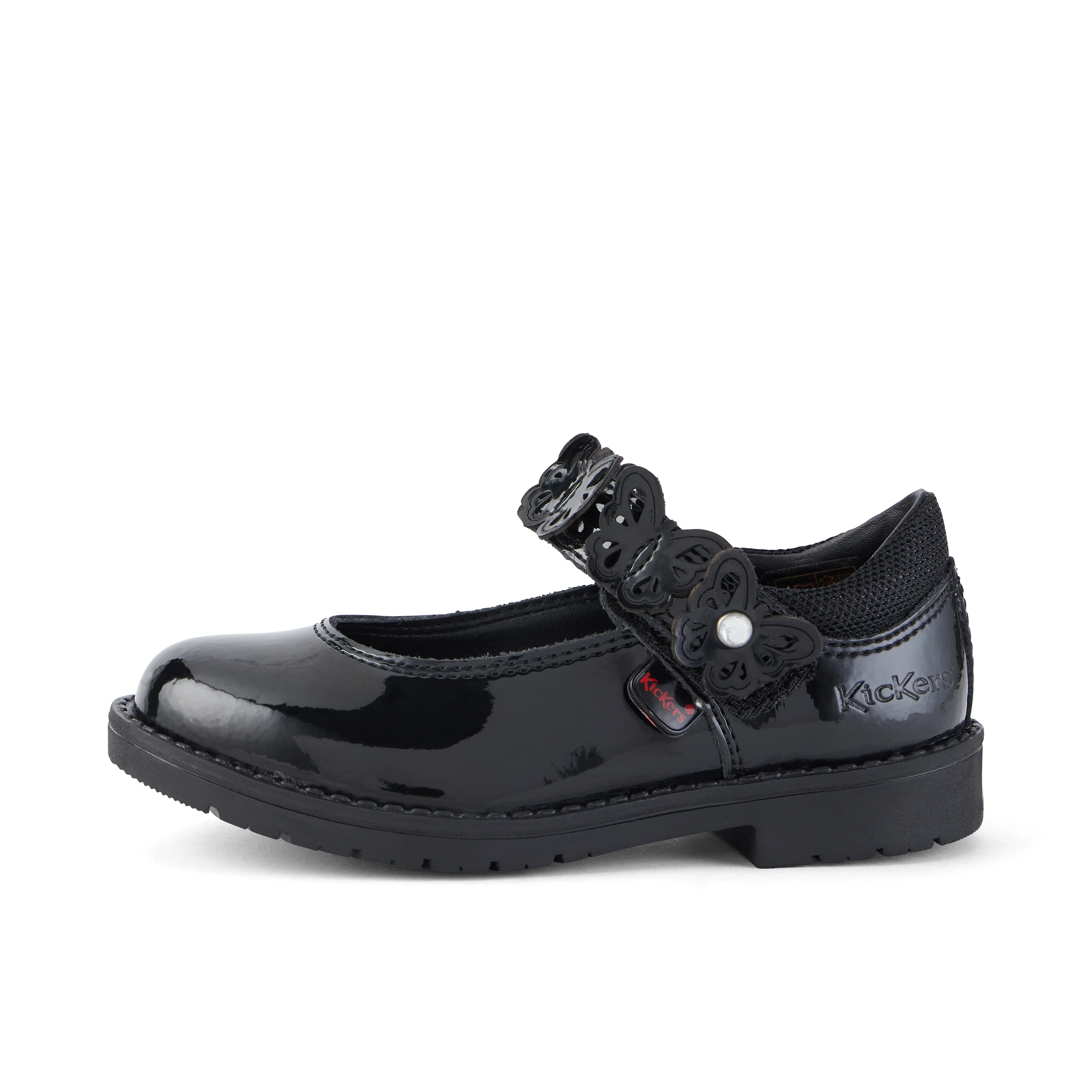 Infant Girls Lachly Butterfly Mj Patent Leather Black