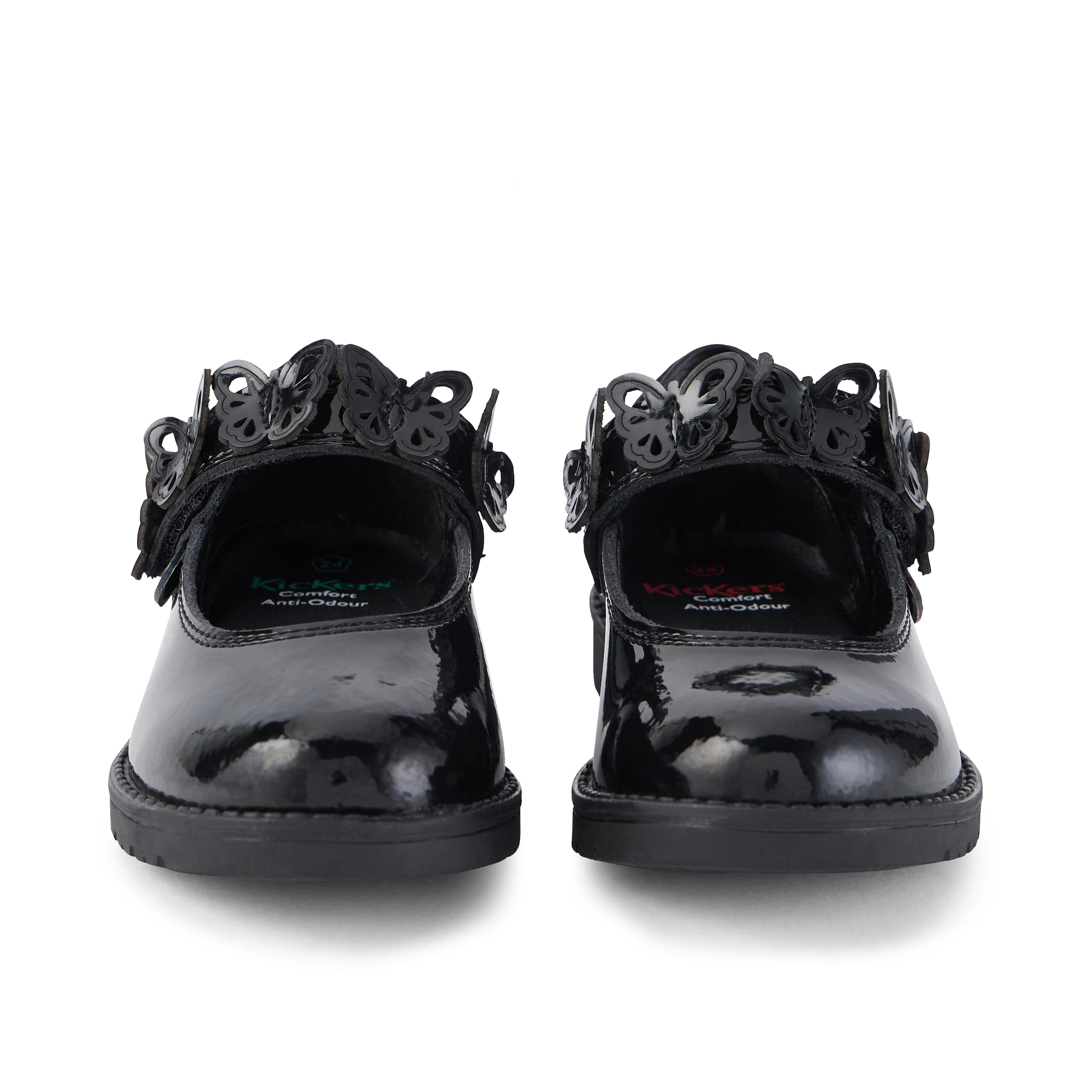 Infant Girls Lachly Butterfly Mj Patent Leather Black - Image 2