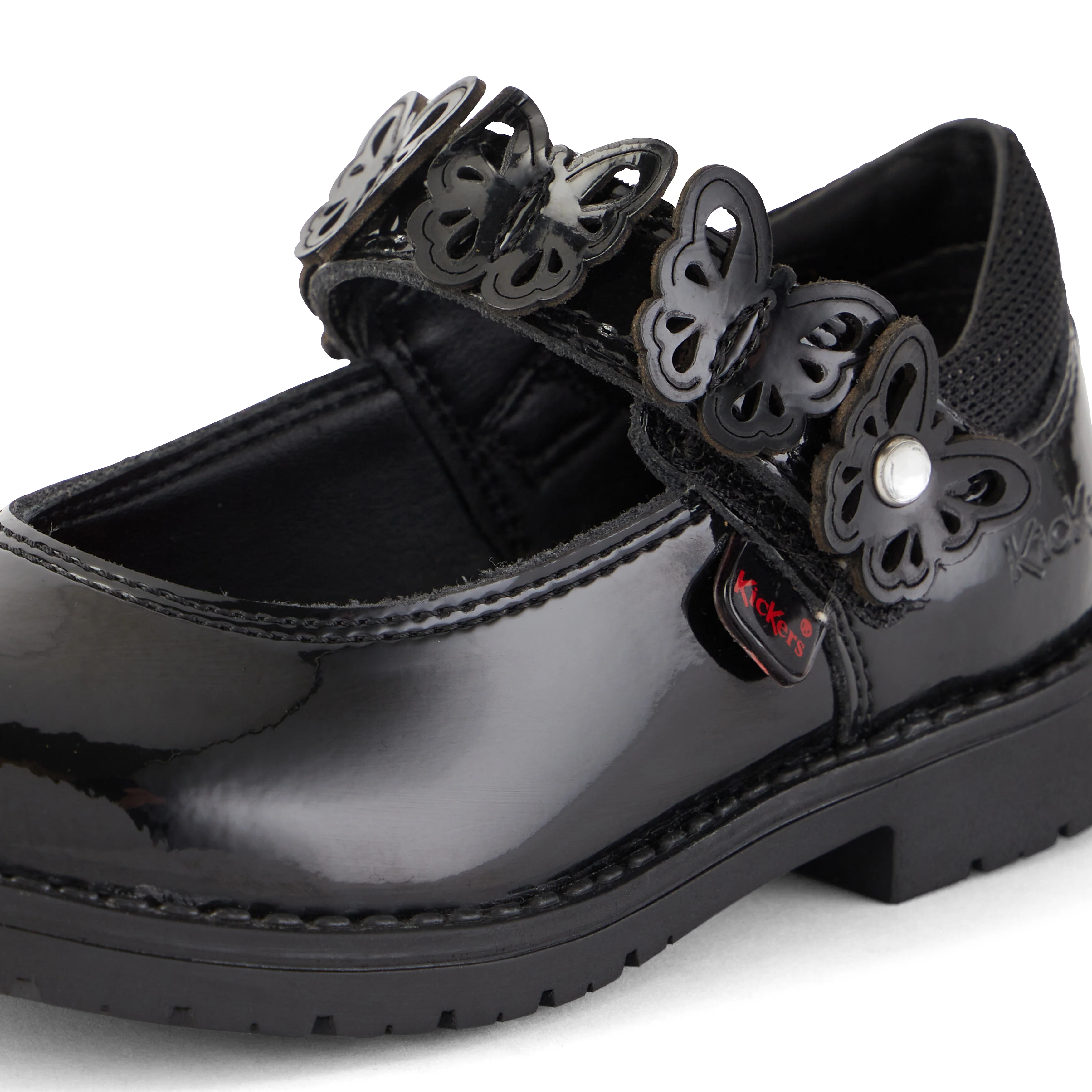 Infant Girls Lachly Butterfly Mj Patent Leather Black - Image 6