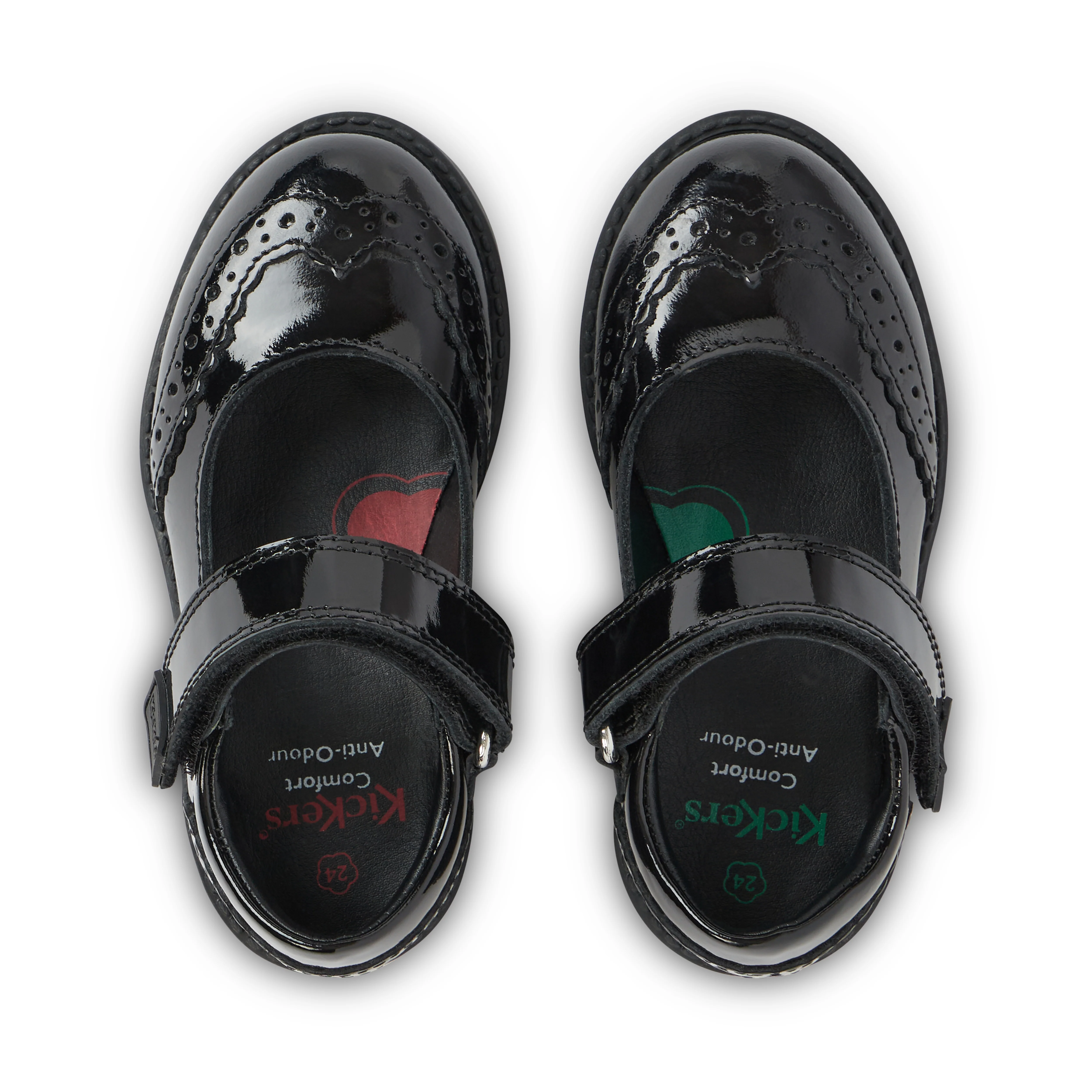 Infant Girls Lachly Mj Brogue Patent Leather Black - Image 4