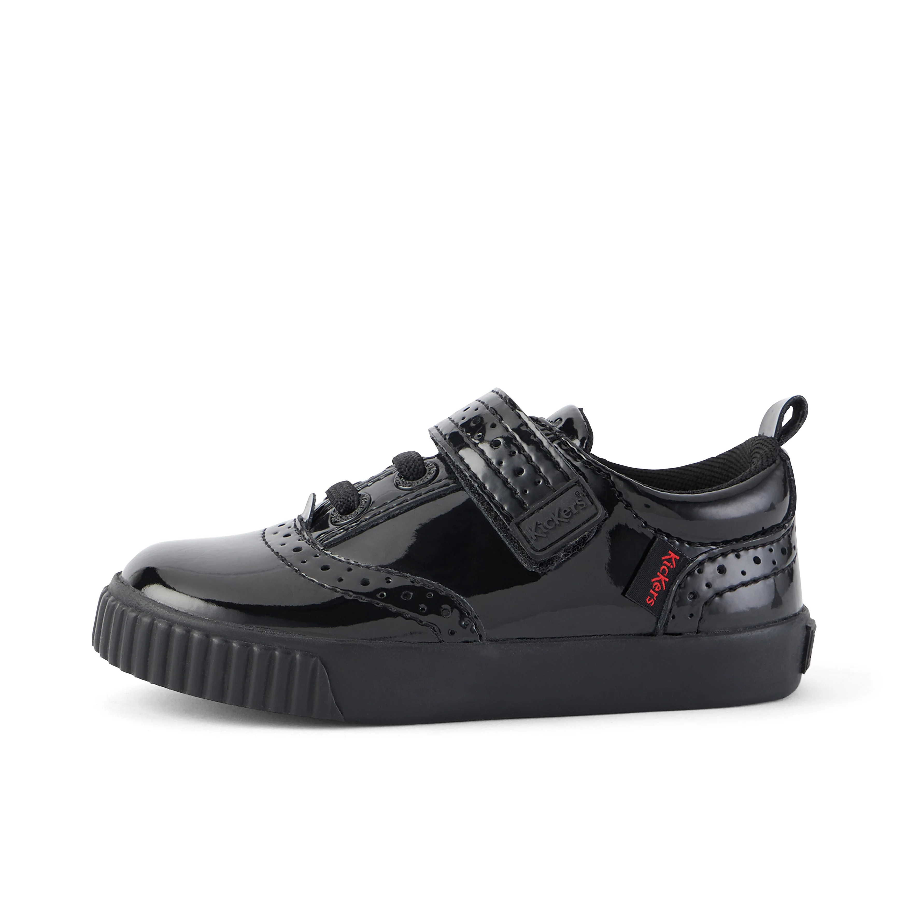 Infant Girls Tovni Brogue Shoe Patent Leather Black
