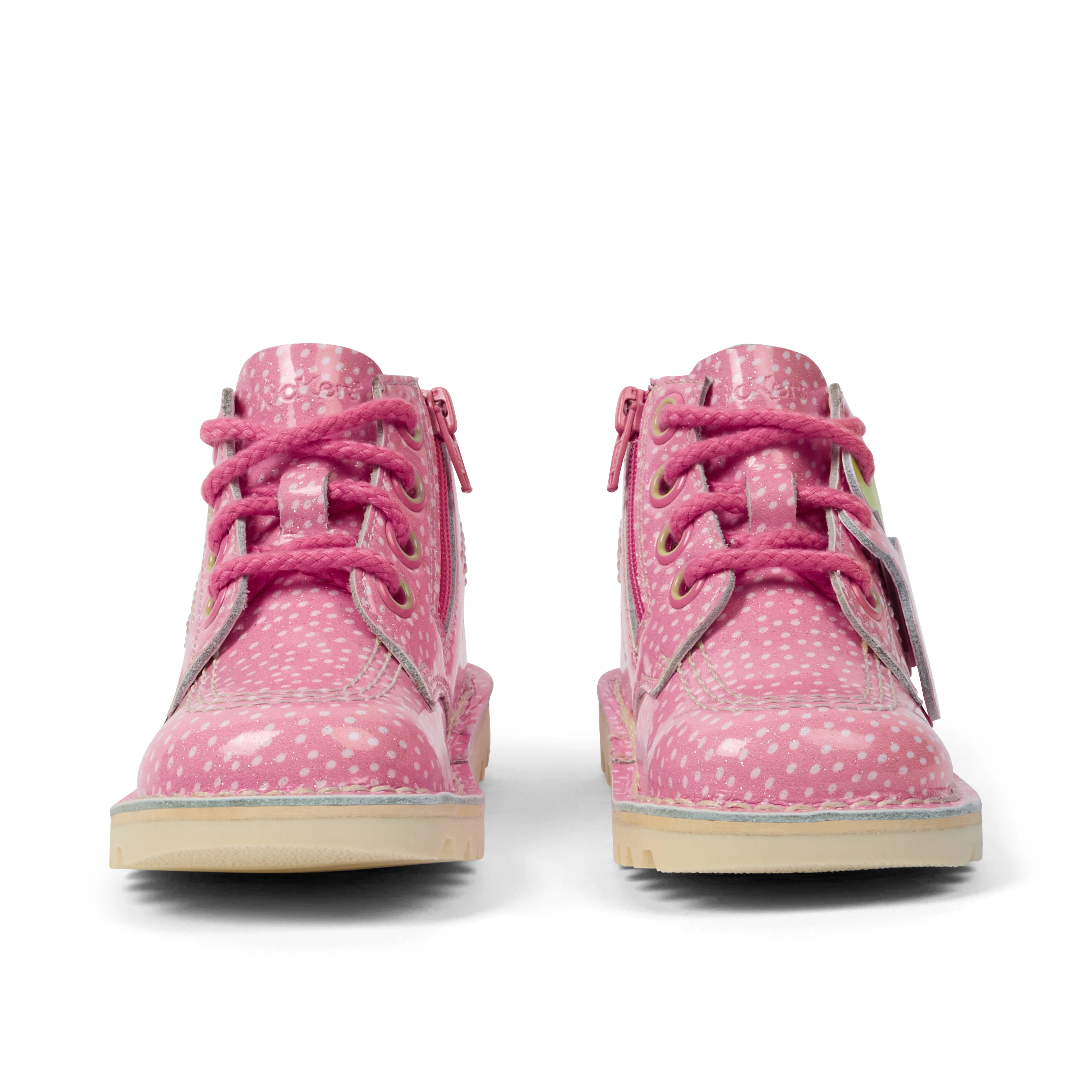 Infant Unisex Kick Hi Fruit Patent Leather Pink - Image 2