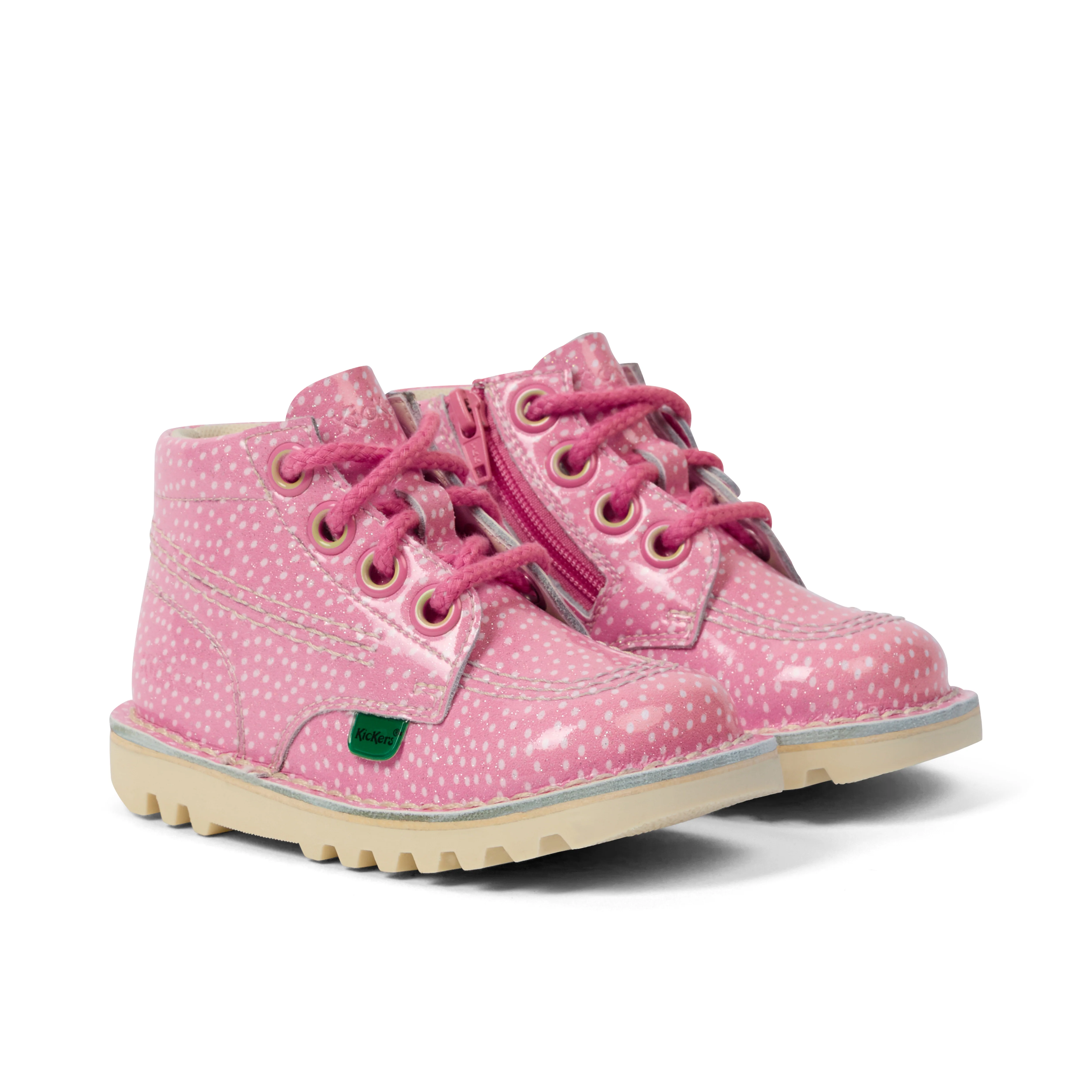 Infant Unisex Kick Hi Fruit Patent Leather Pink - Image 3