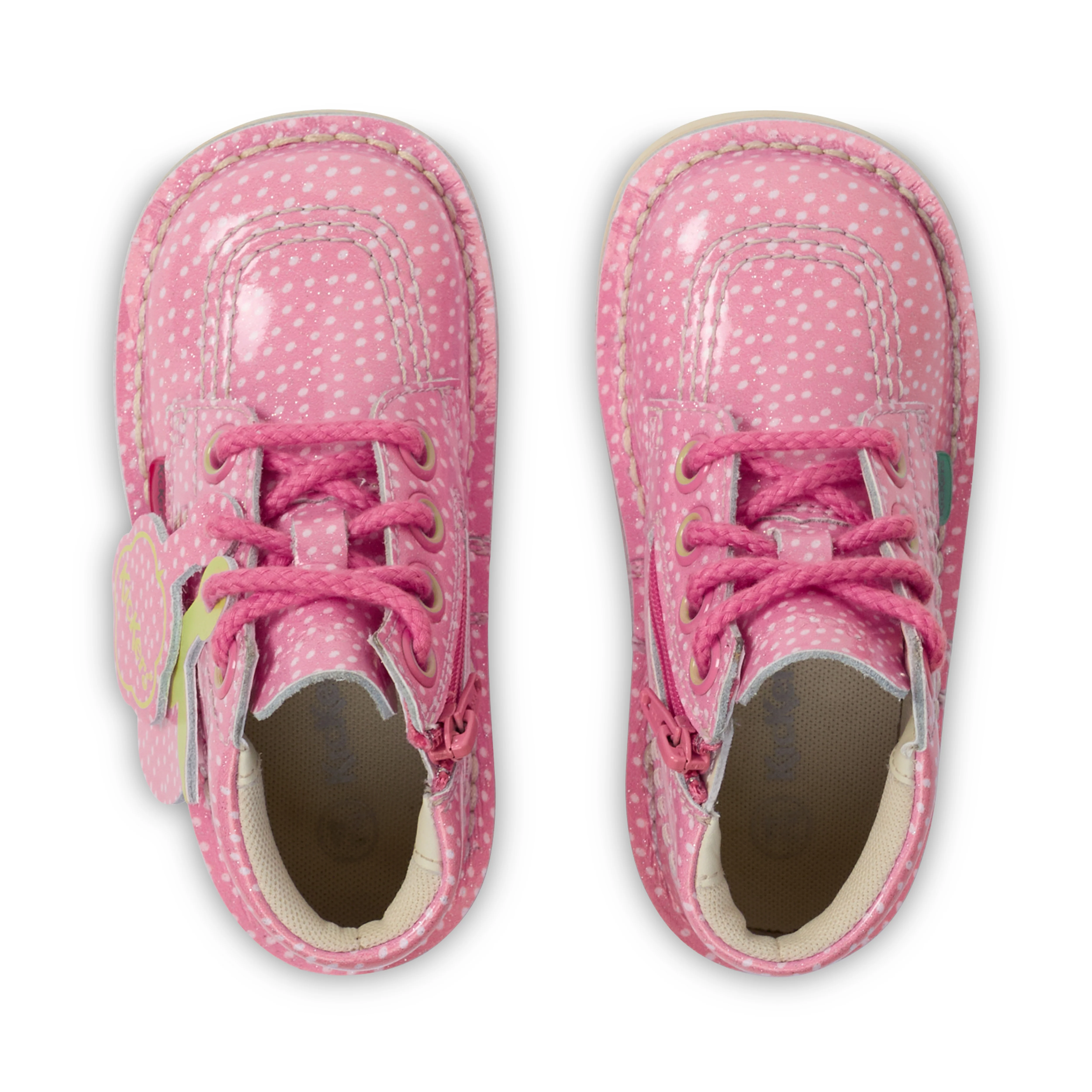 Infant Unisex Kick Hi Fruit Patent Leather Pink - Image 4