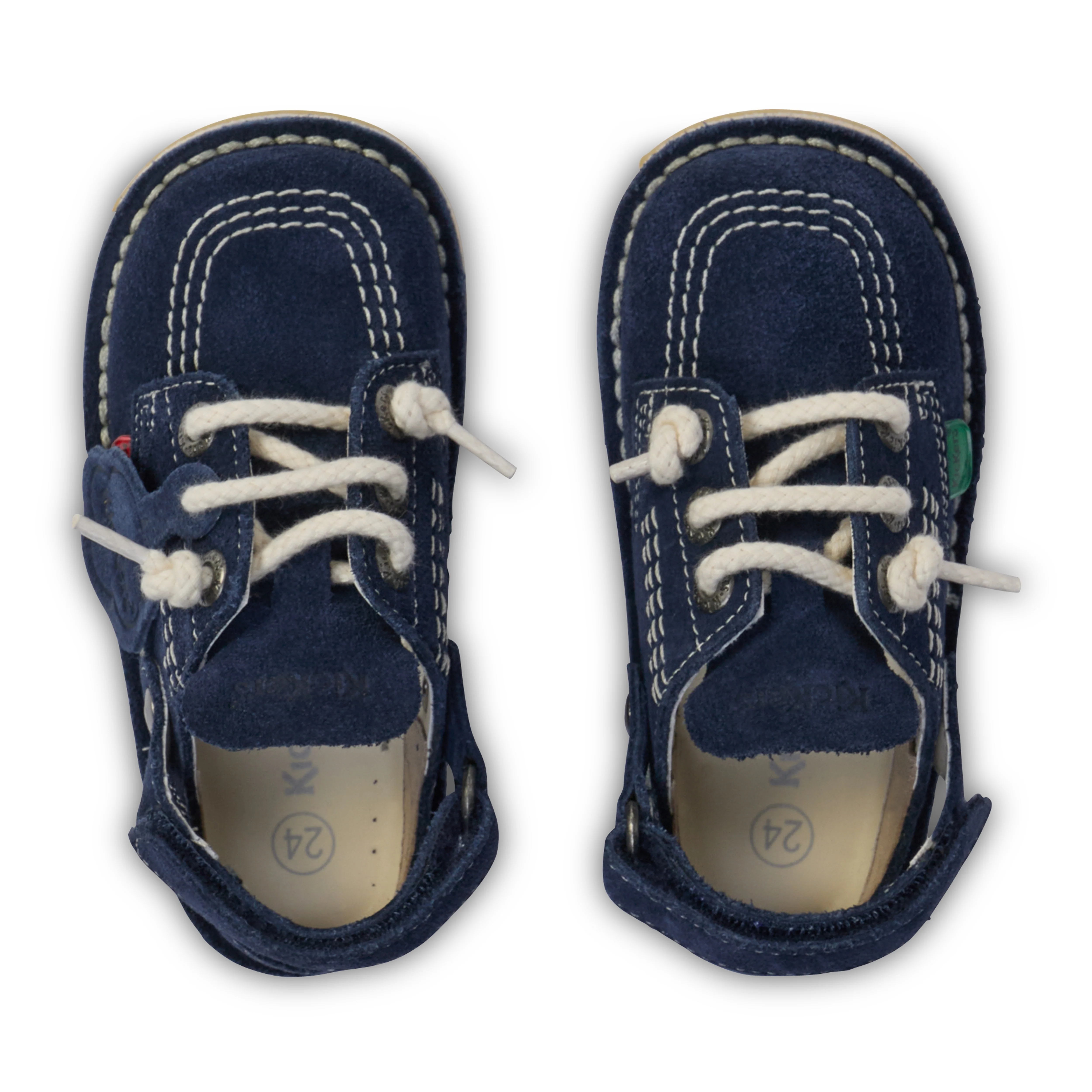 Infant Unisex Kick Mule Suede Navy - Image 4