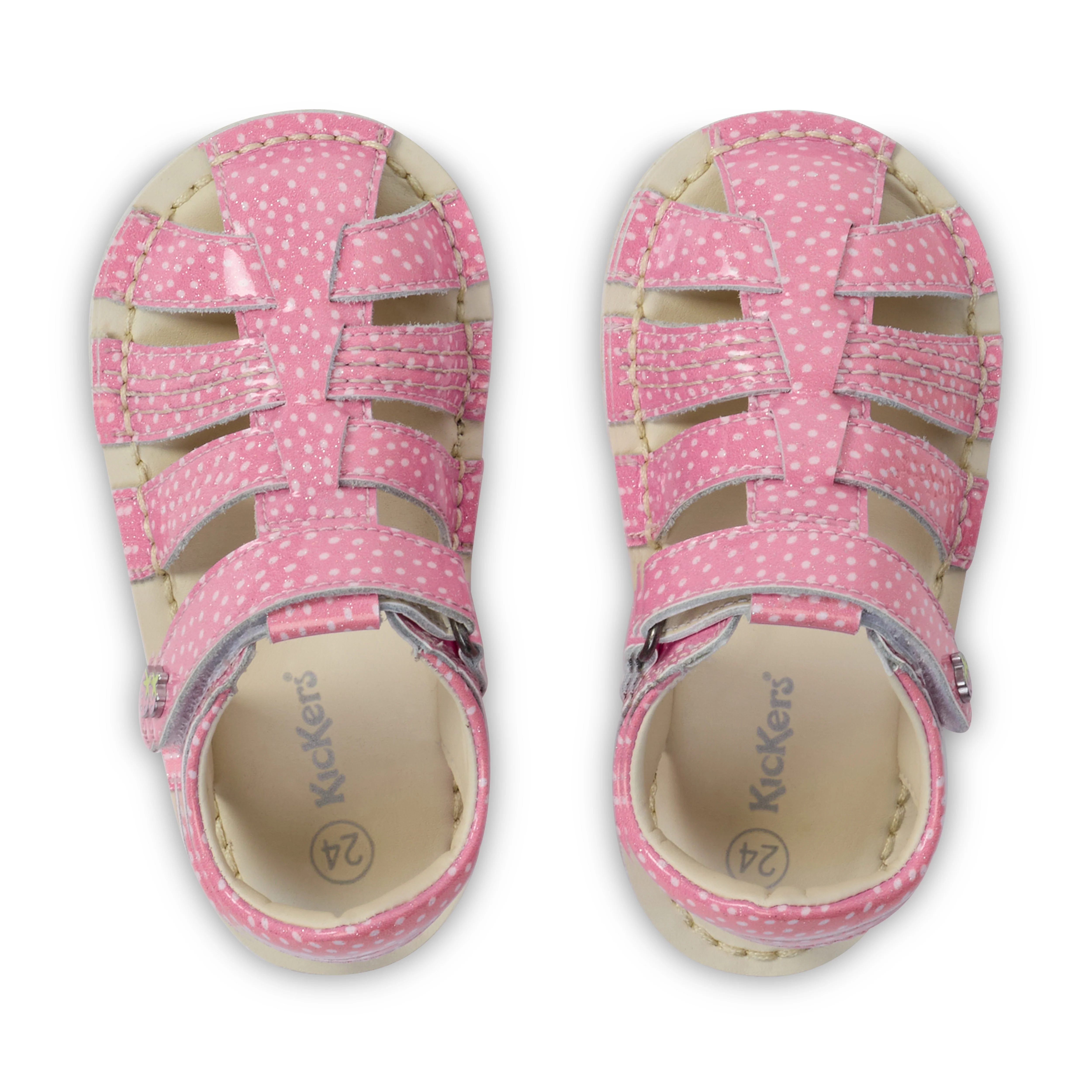 Infant Unisex Kick Sandal Fruit Light Pink - Image 4