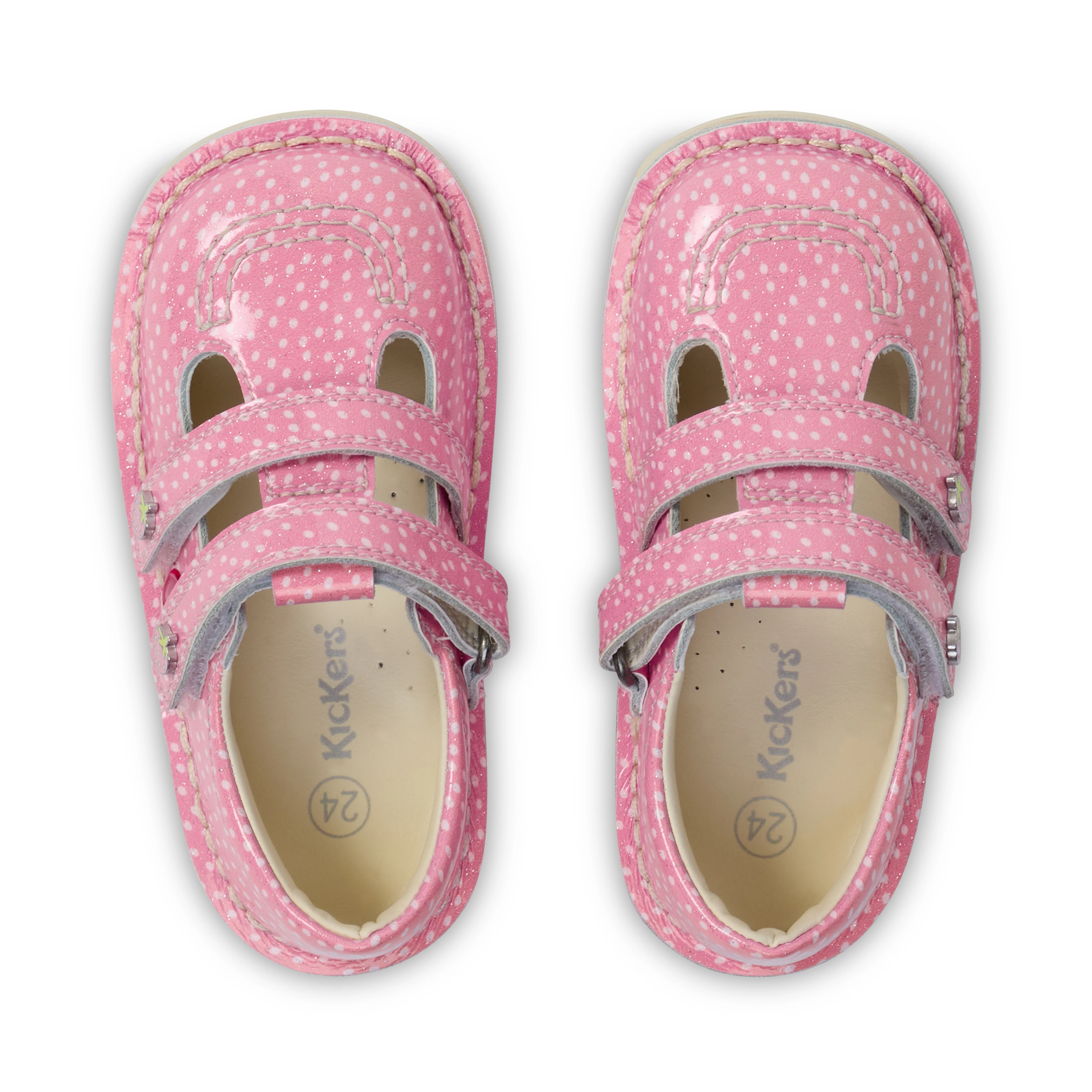 Infant Unisex Kick T-Bar Fruit Patent Leather Pink - Image 4