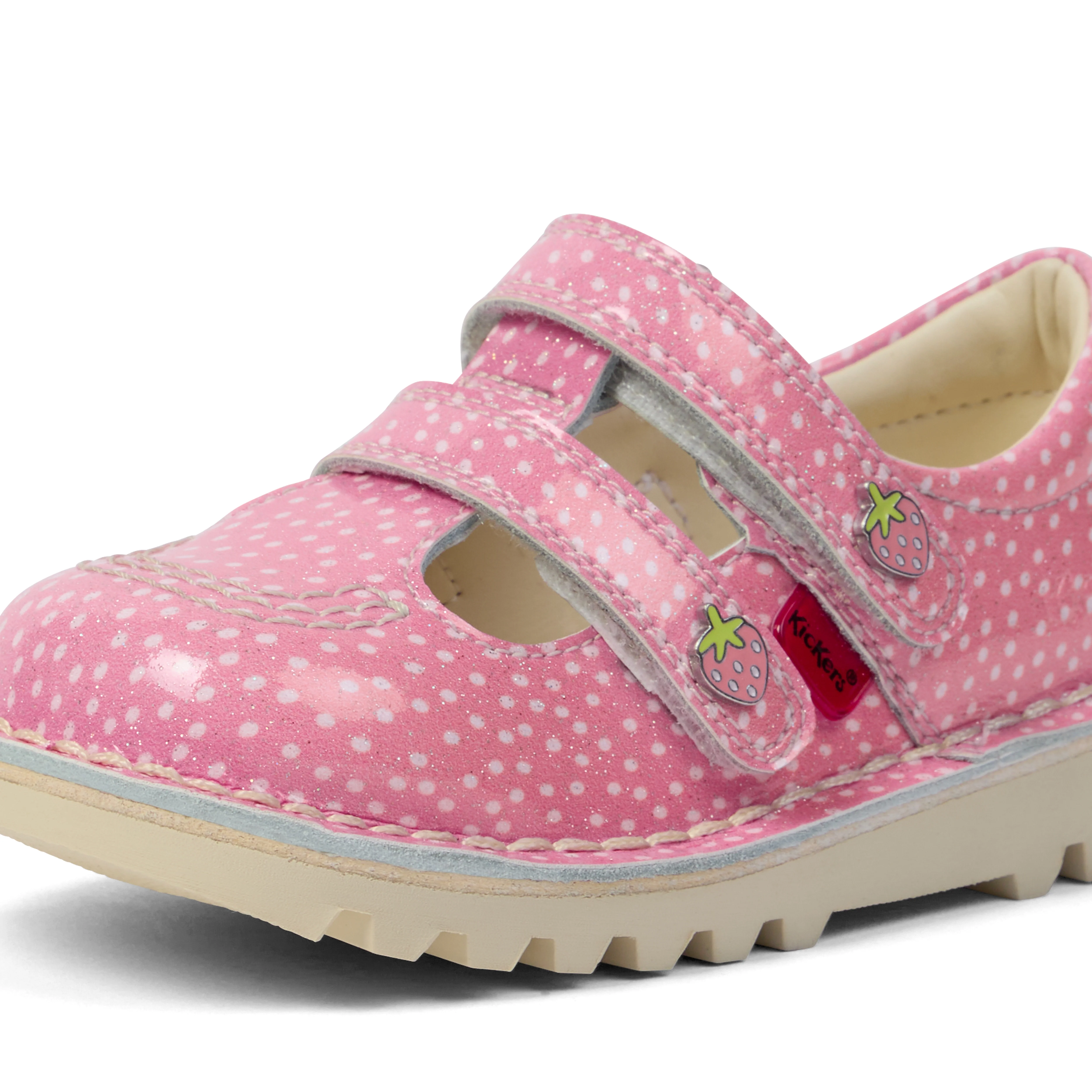 Infant Unisex Kick T-Bar Fruit Patent Leather Pink - Image 6