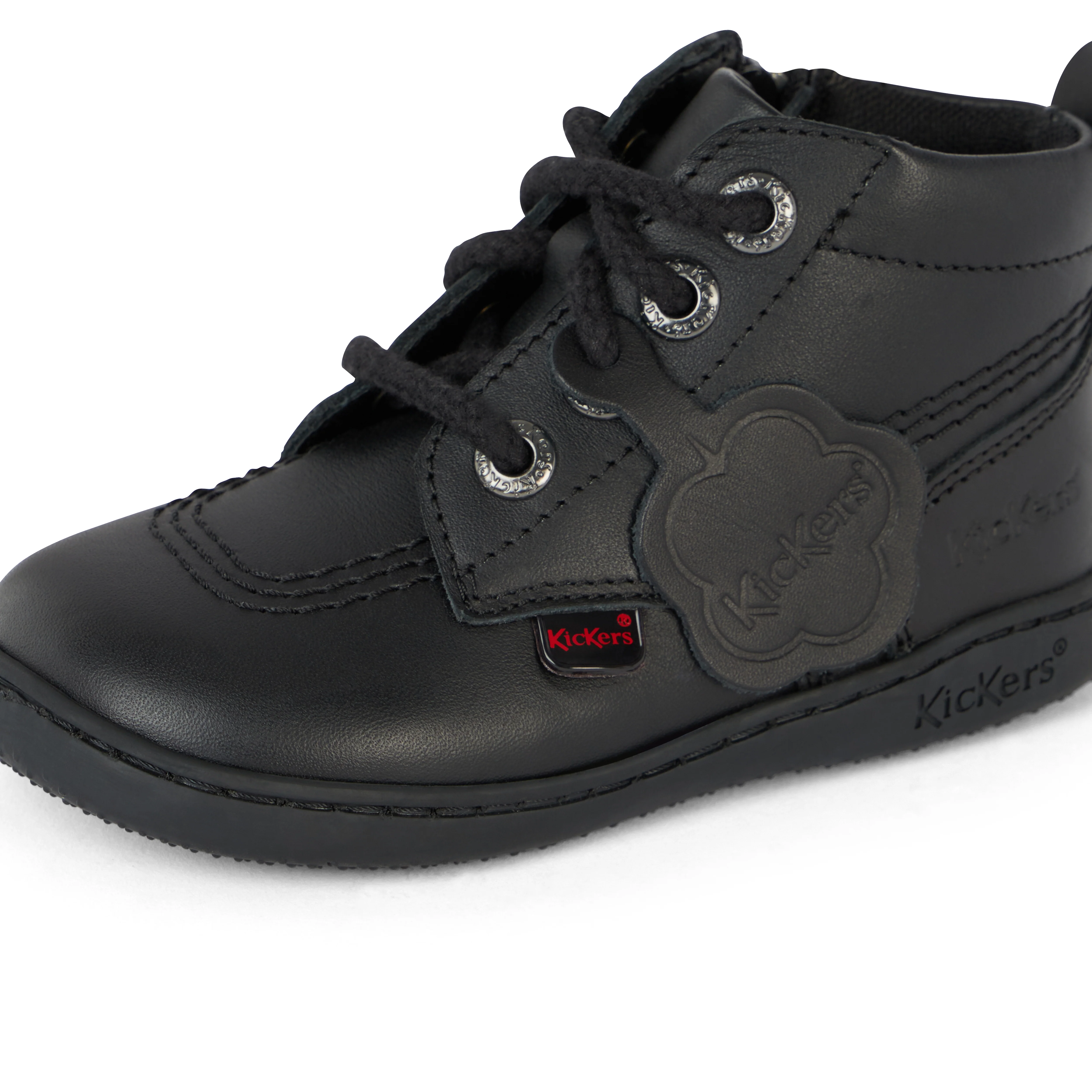 Infant Unisex Playflex Hi Leather Black - Image 6