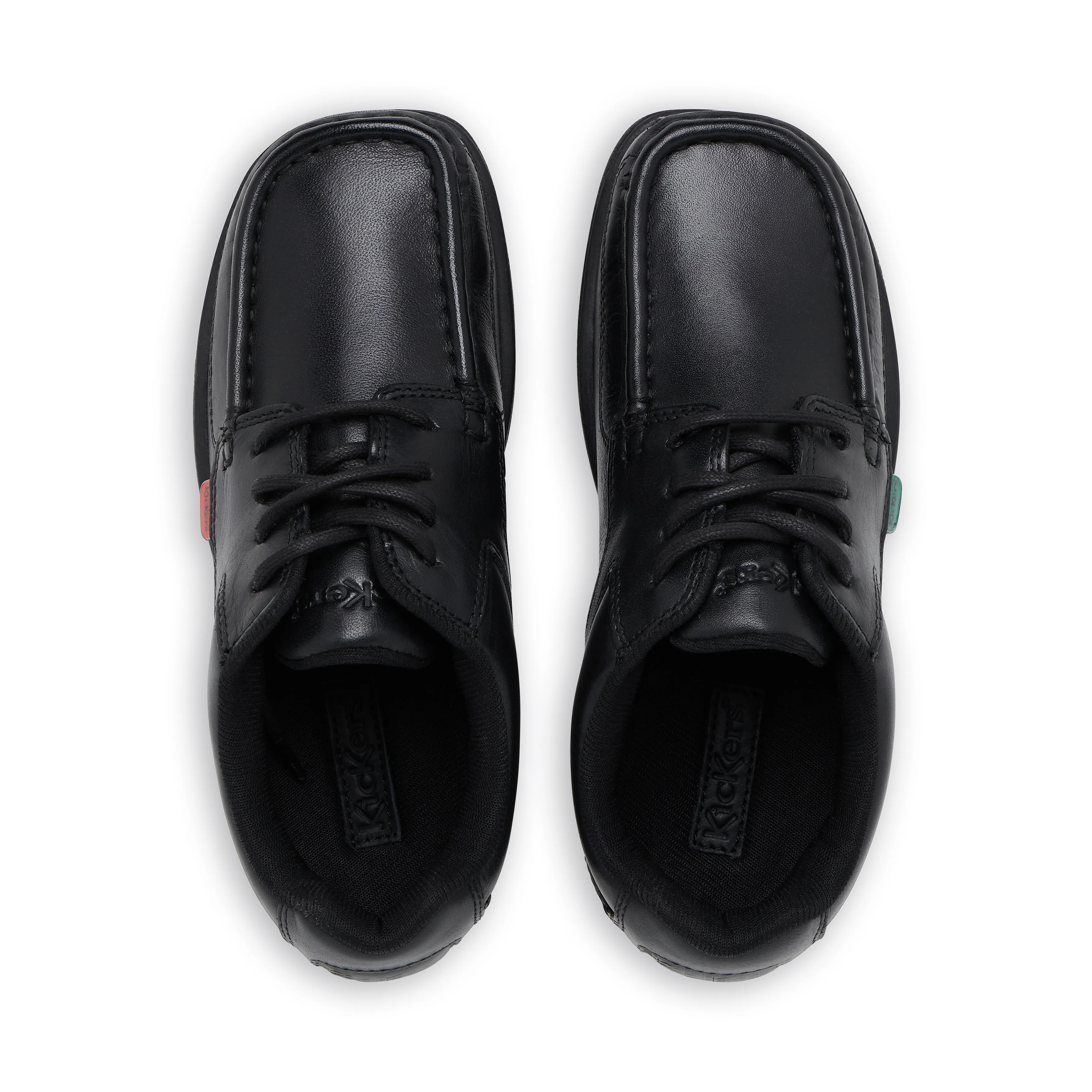 Junior Boys Fragma Lace Leather Black - Image 4