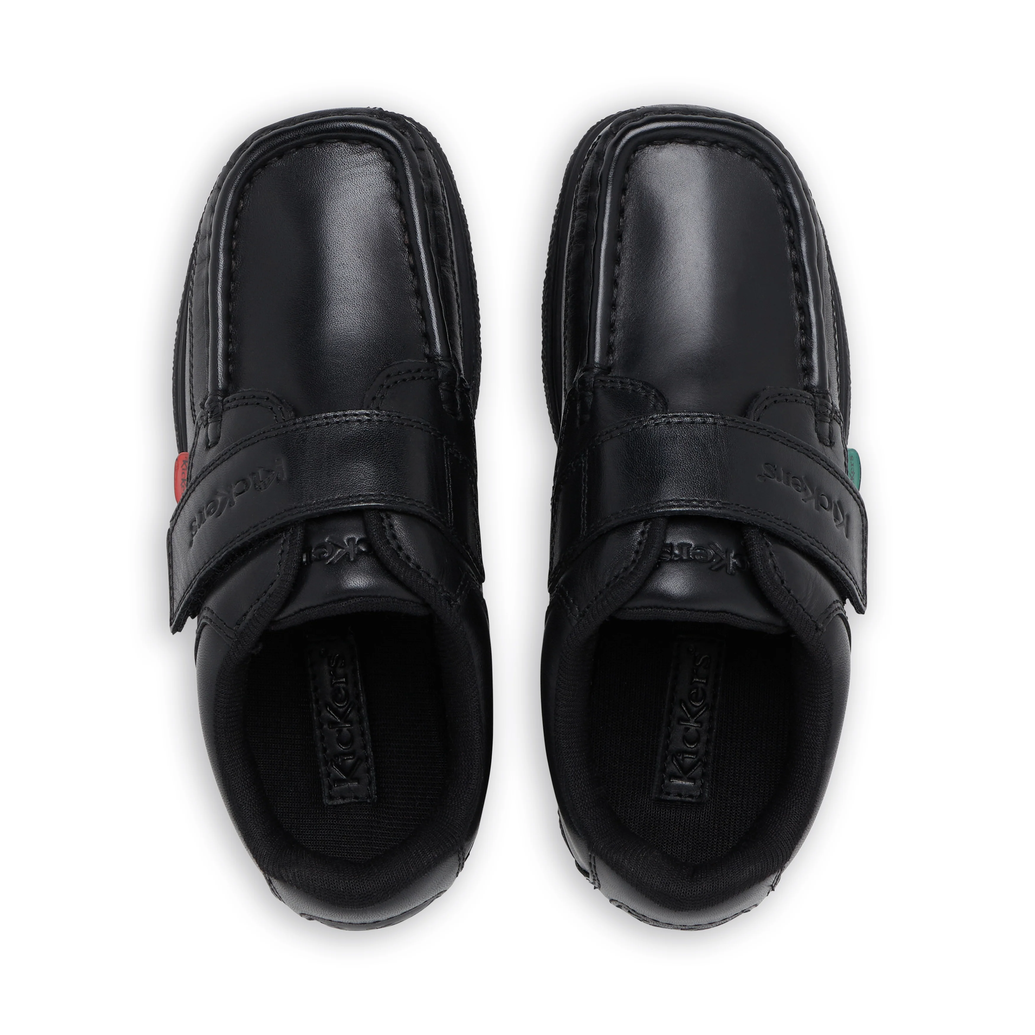 Junior Boys Fragma Strap Leather Black - Image 4