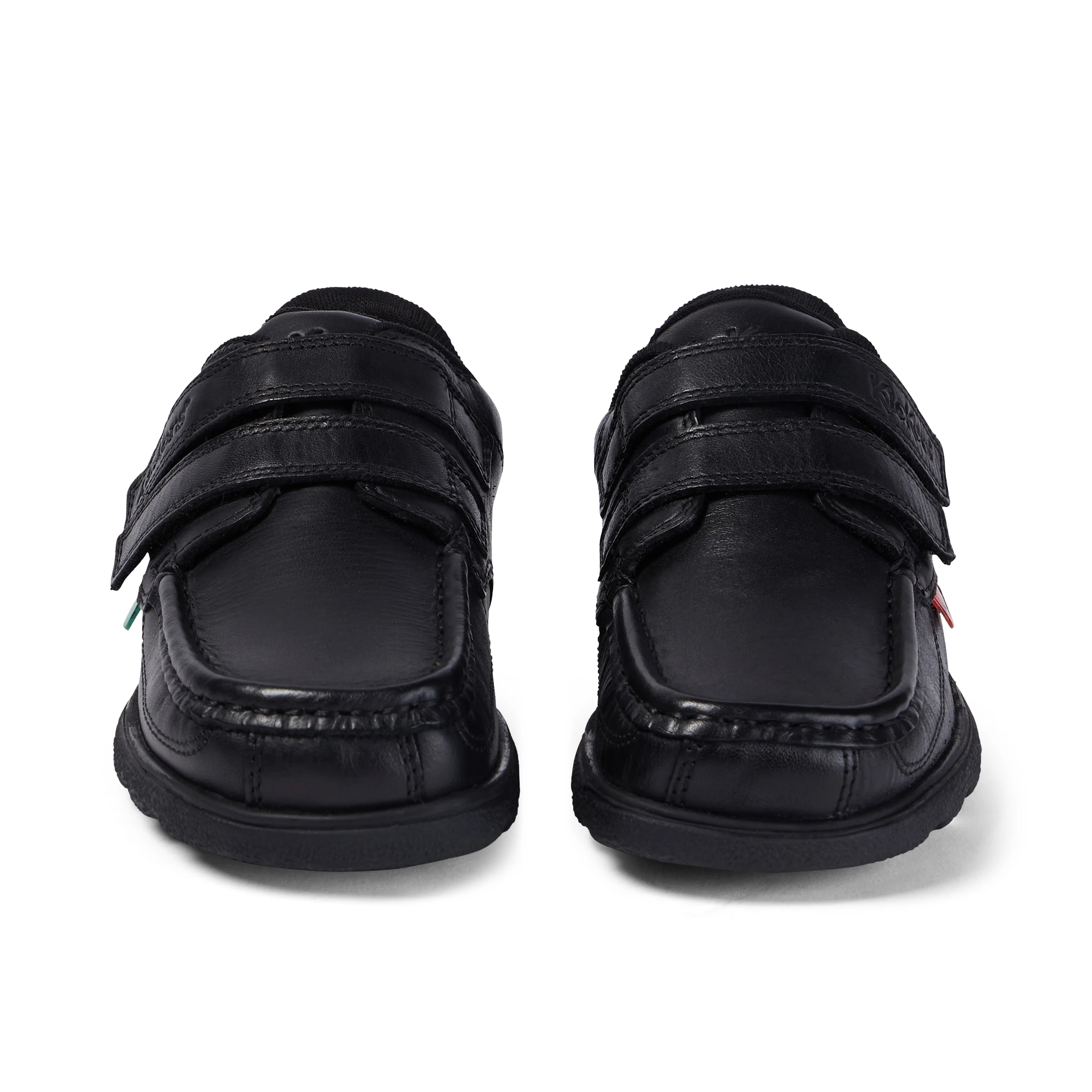 Junior Boys Fragma Twin Vel Leather Black - Image 2