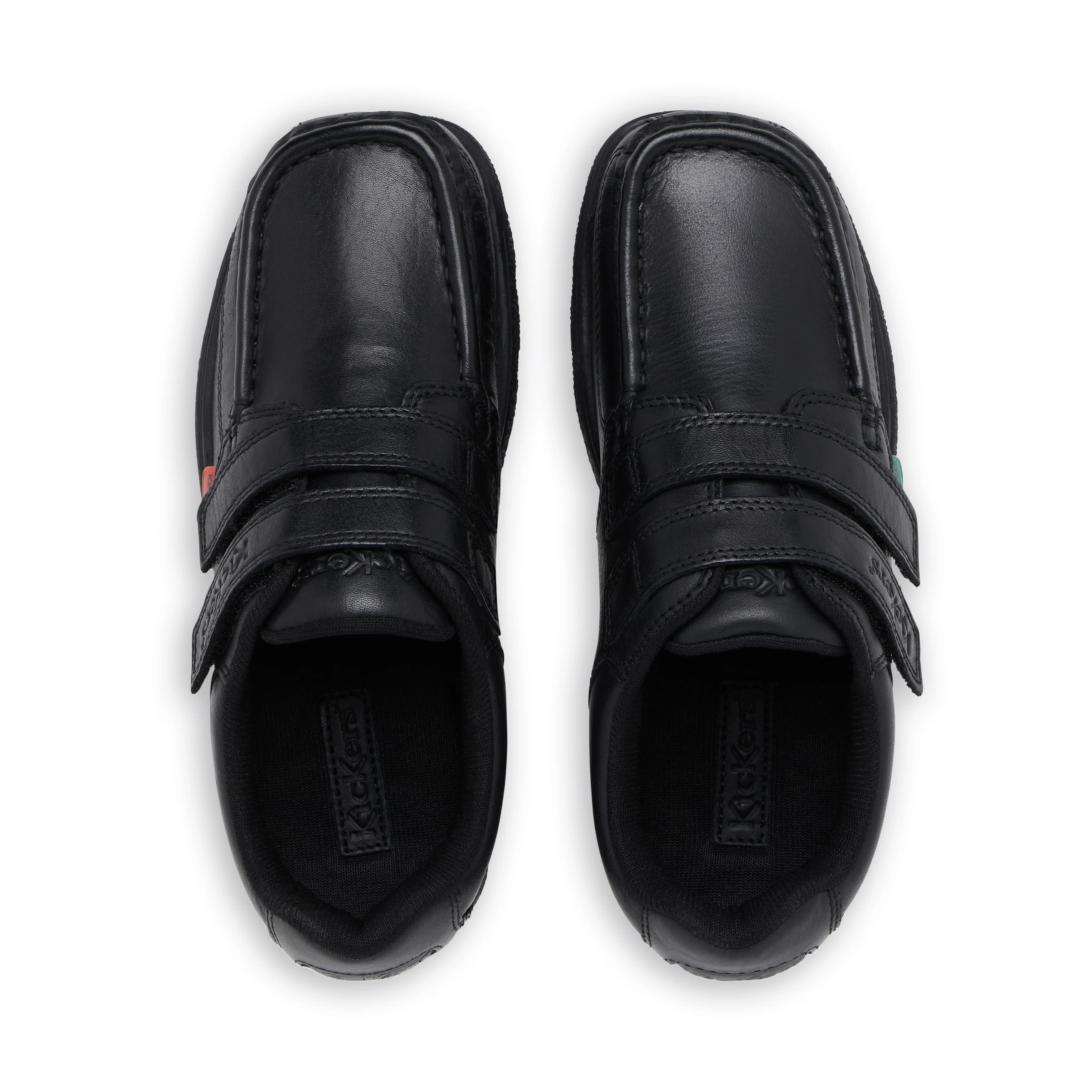 Junior Boys Fragma Twin Vel Leather Black - Image 4