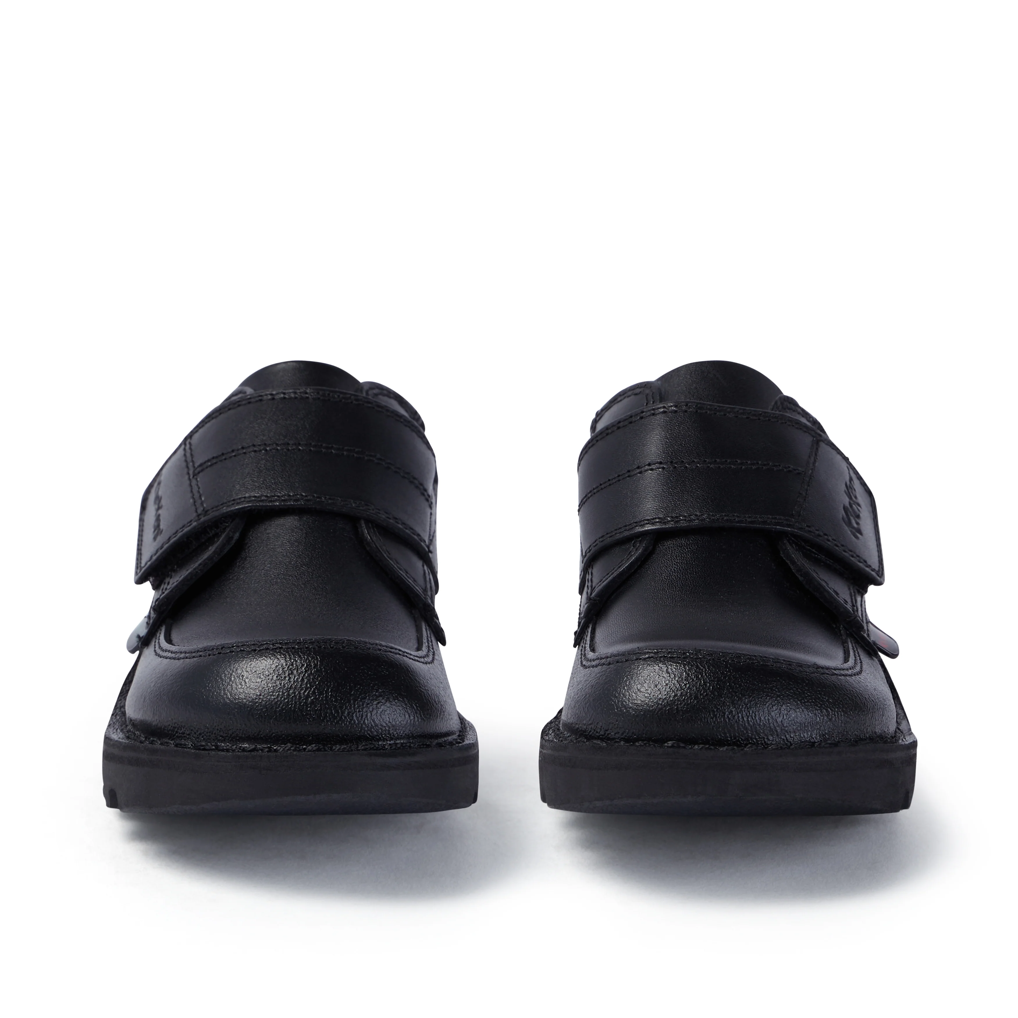 Junior Boys Kick Lo Scuff Leather Black - Image 2