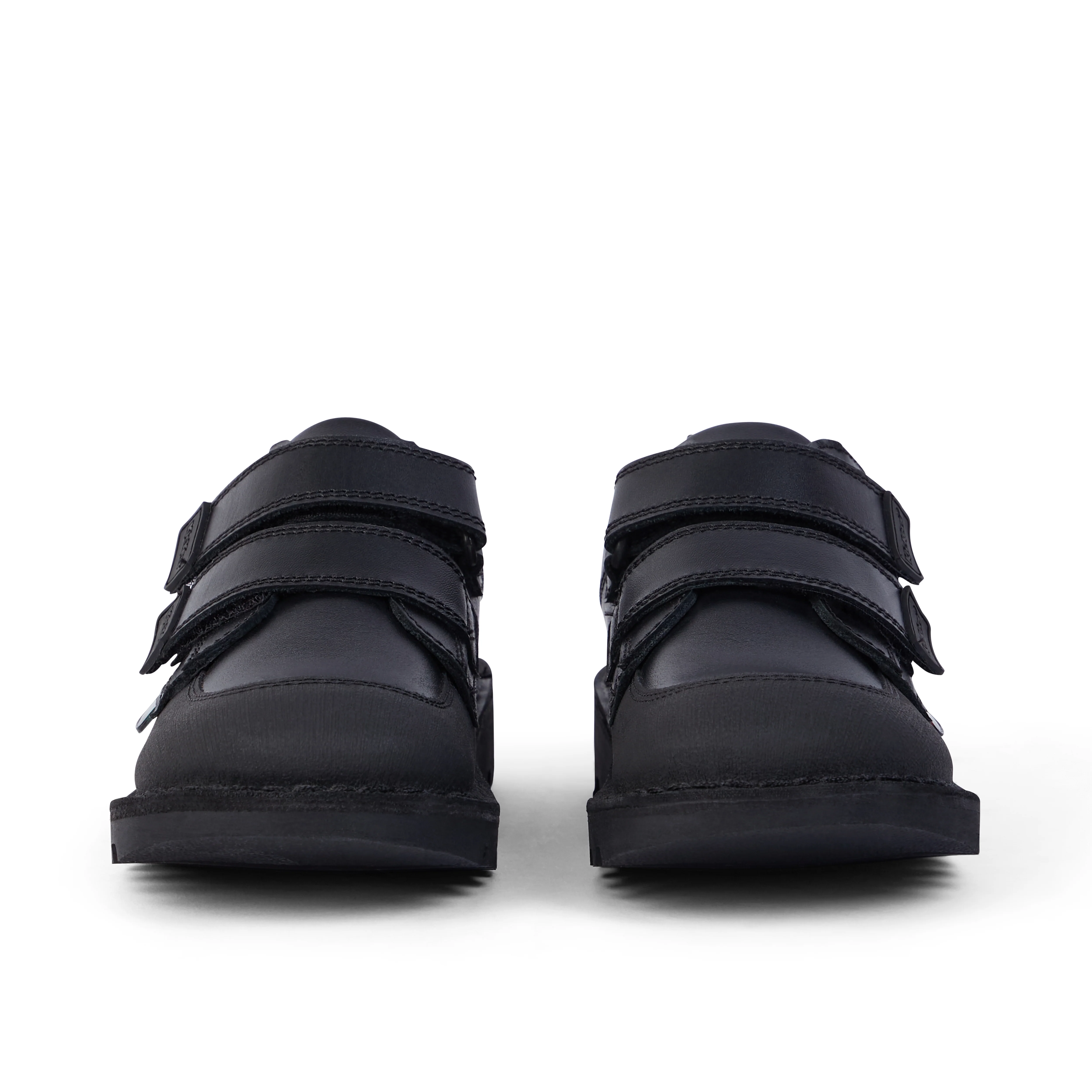 Junior Boys Kick Scuff Twin Leather Black - Image 2