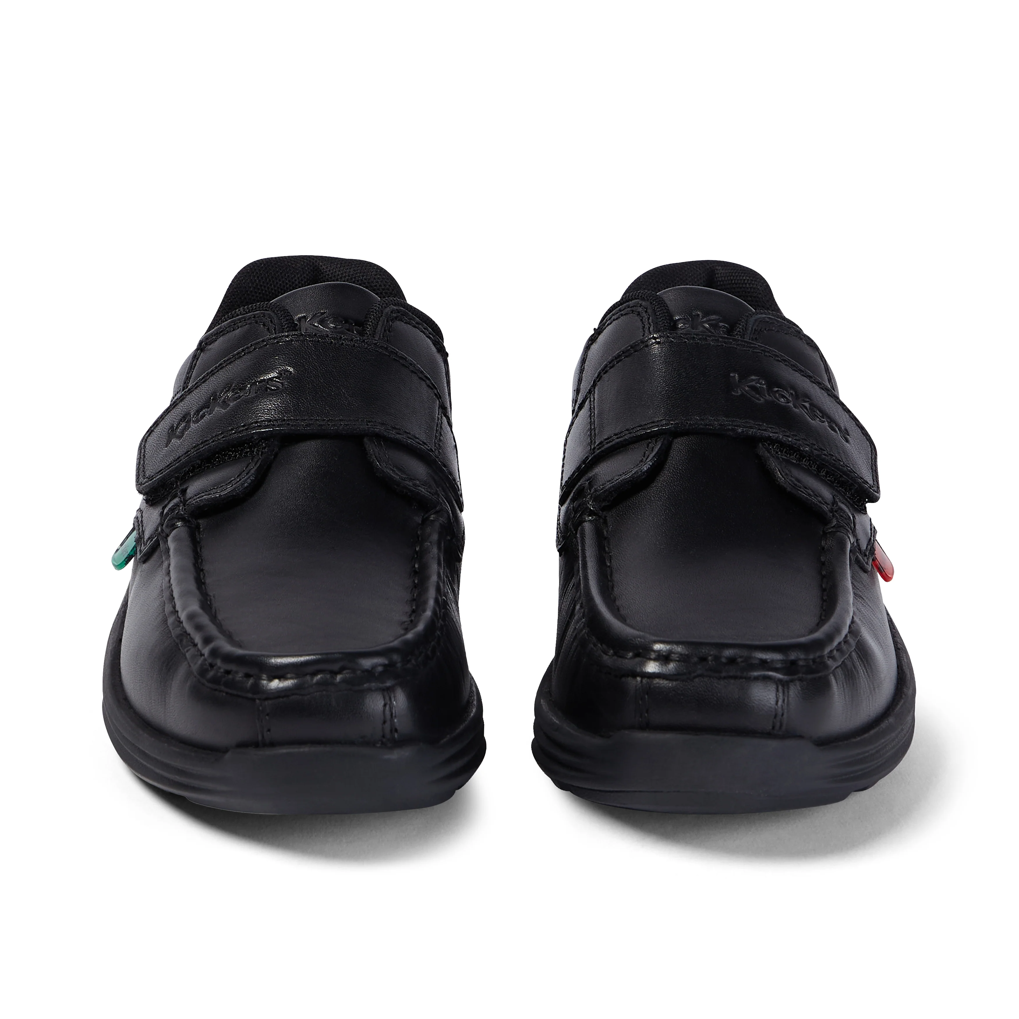 Junior Boys Reasan Strap Leather Black - Image 2
