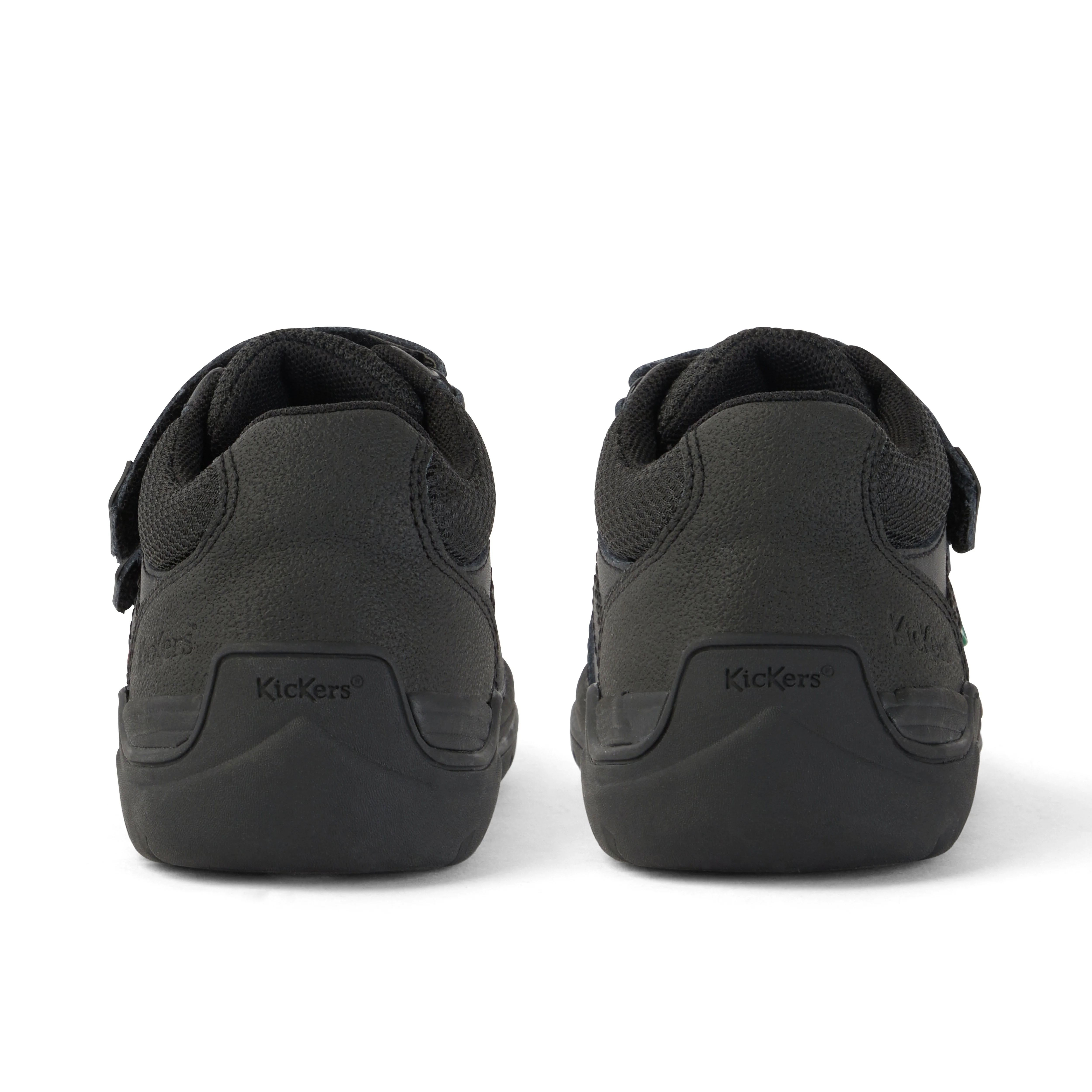 Junior Boys Stomper Mid Leather Black - Image 5