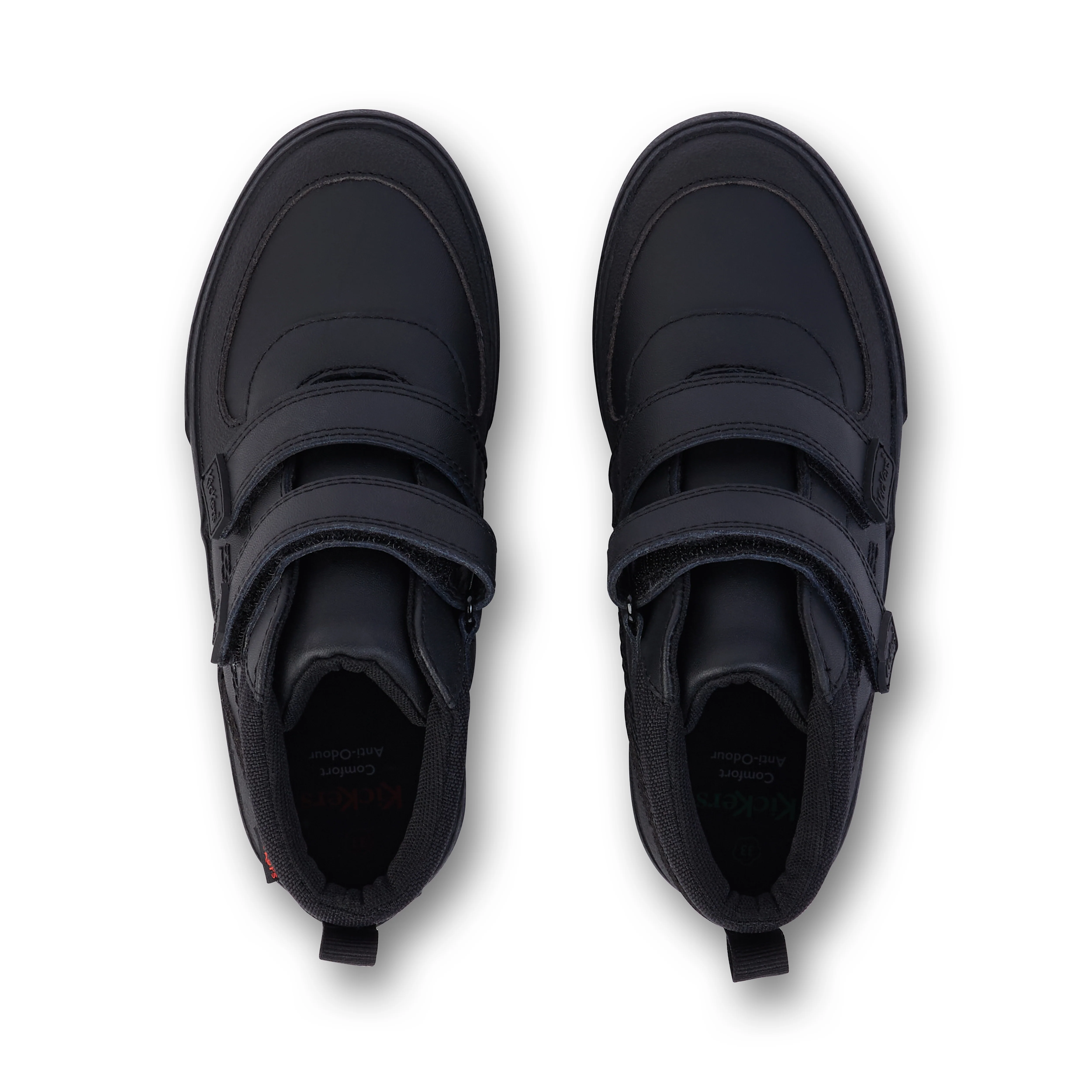 Junior Boys Tovni Scuff Hi Leather Black - Image 4