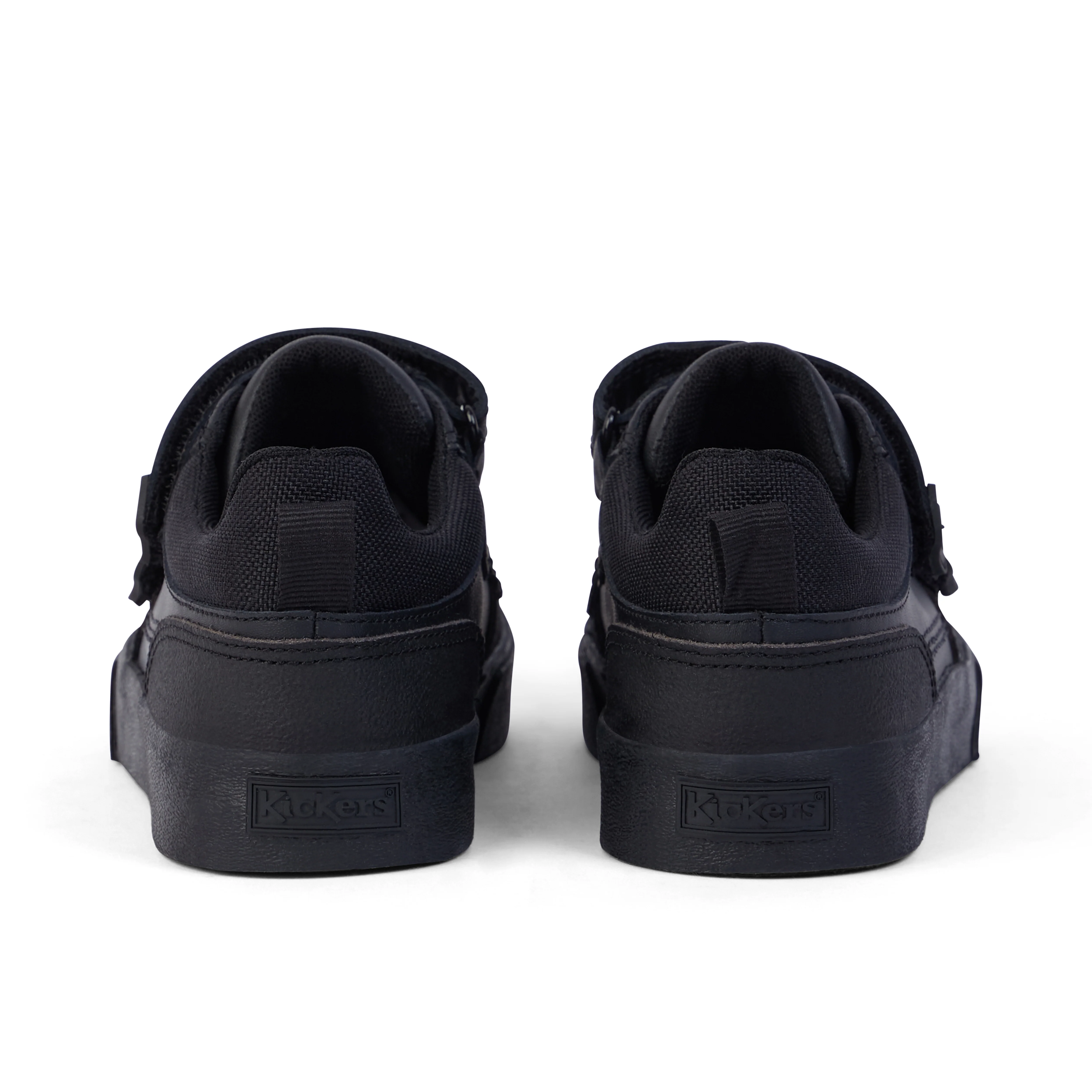 Junior Boys Tovni Scuff Lo Leather Black - Image 5