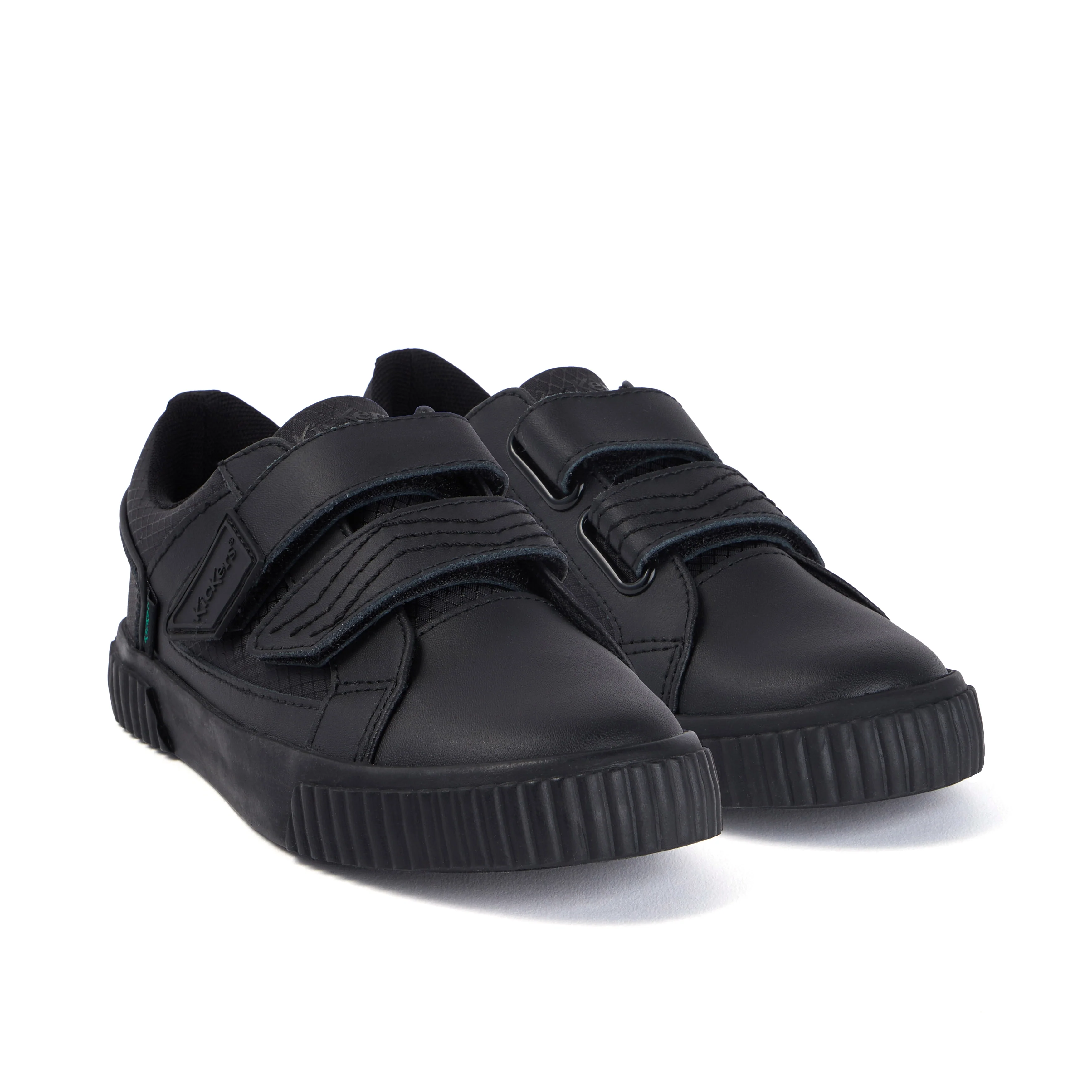 Junior Boys Tovni Twin Flex Leather Black - Image 3