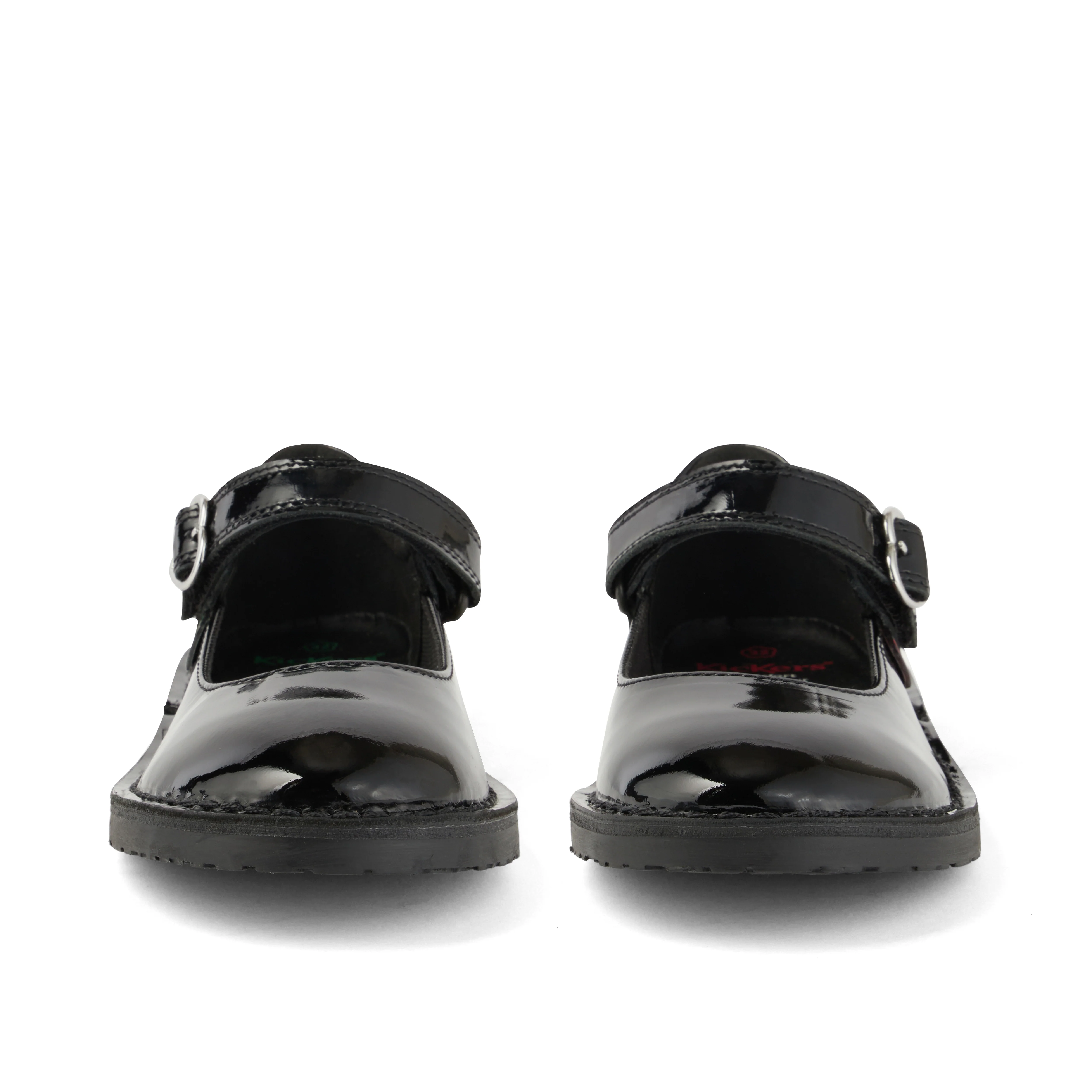 Junior Girls Adlar Heart Mj Patent Leather Black - Image 2