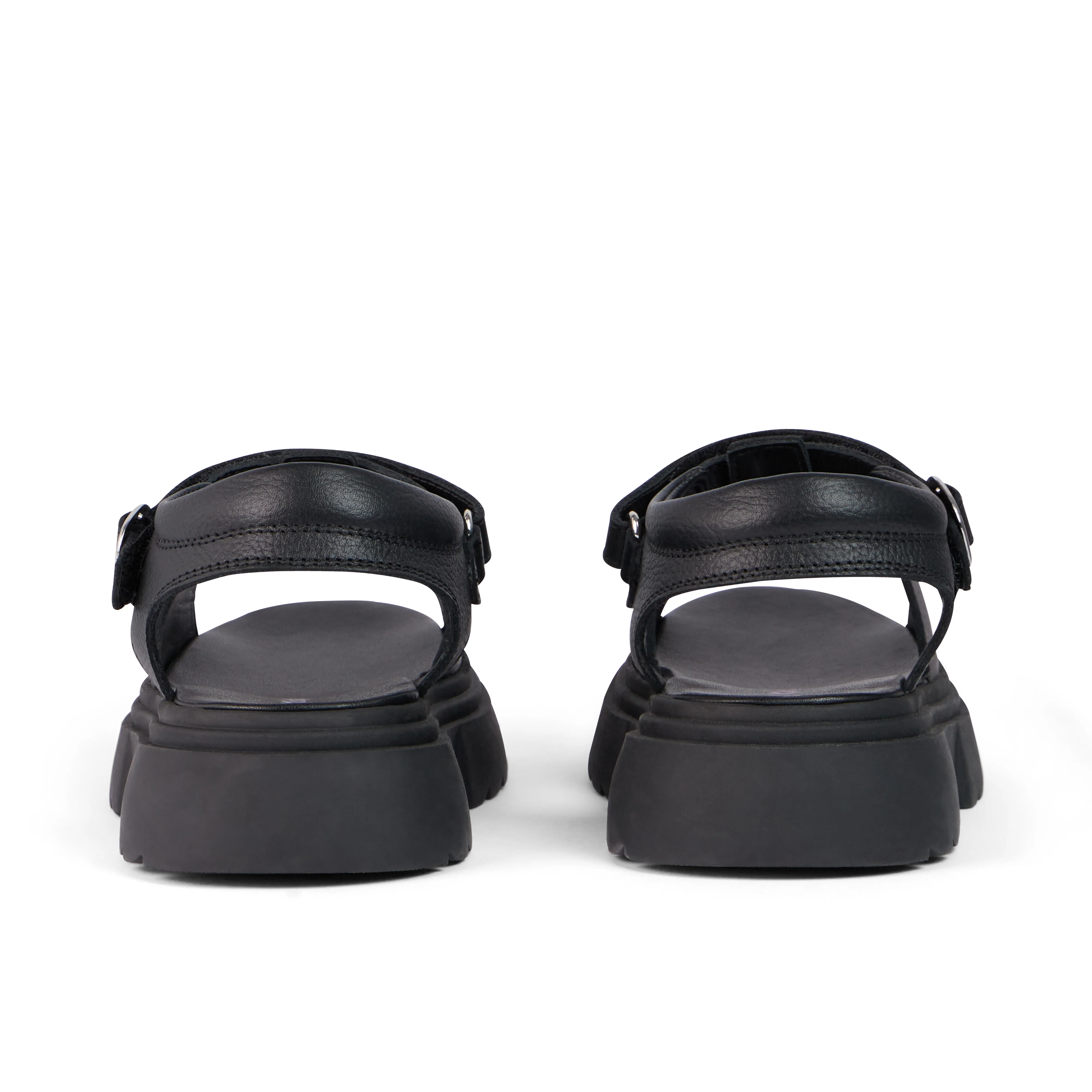 Junior Girls Kenzi Sandals Leather Black - Image 3