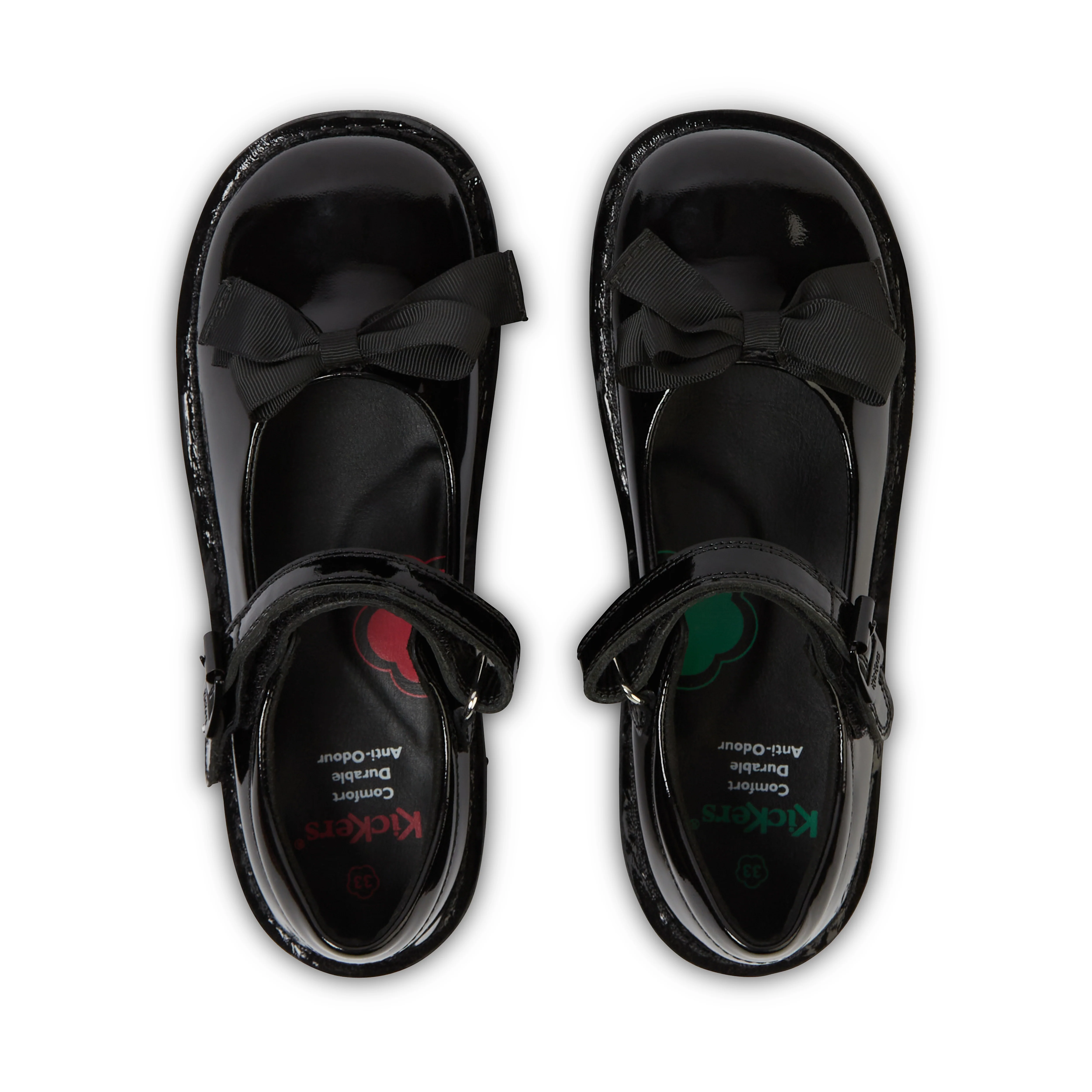 Junior Girls Kick Mj Bow Patent Leather Black - Image 4