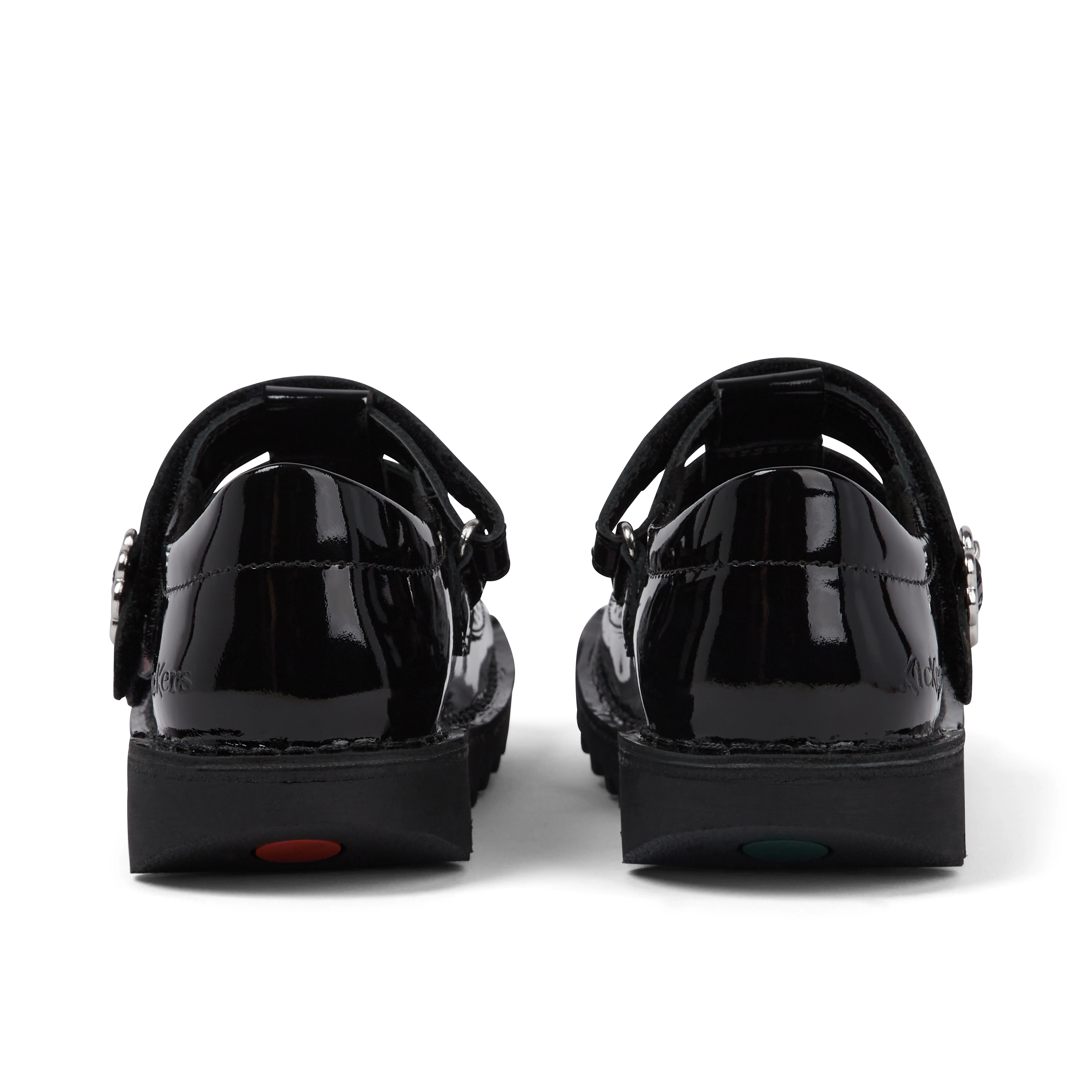 Junior Girls Kick T-Bar Meadow Patent Leather Black - Image 5