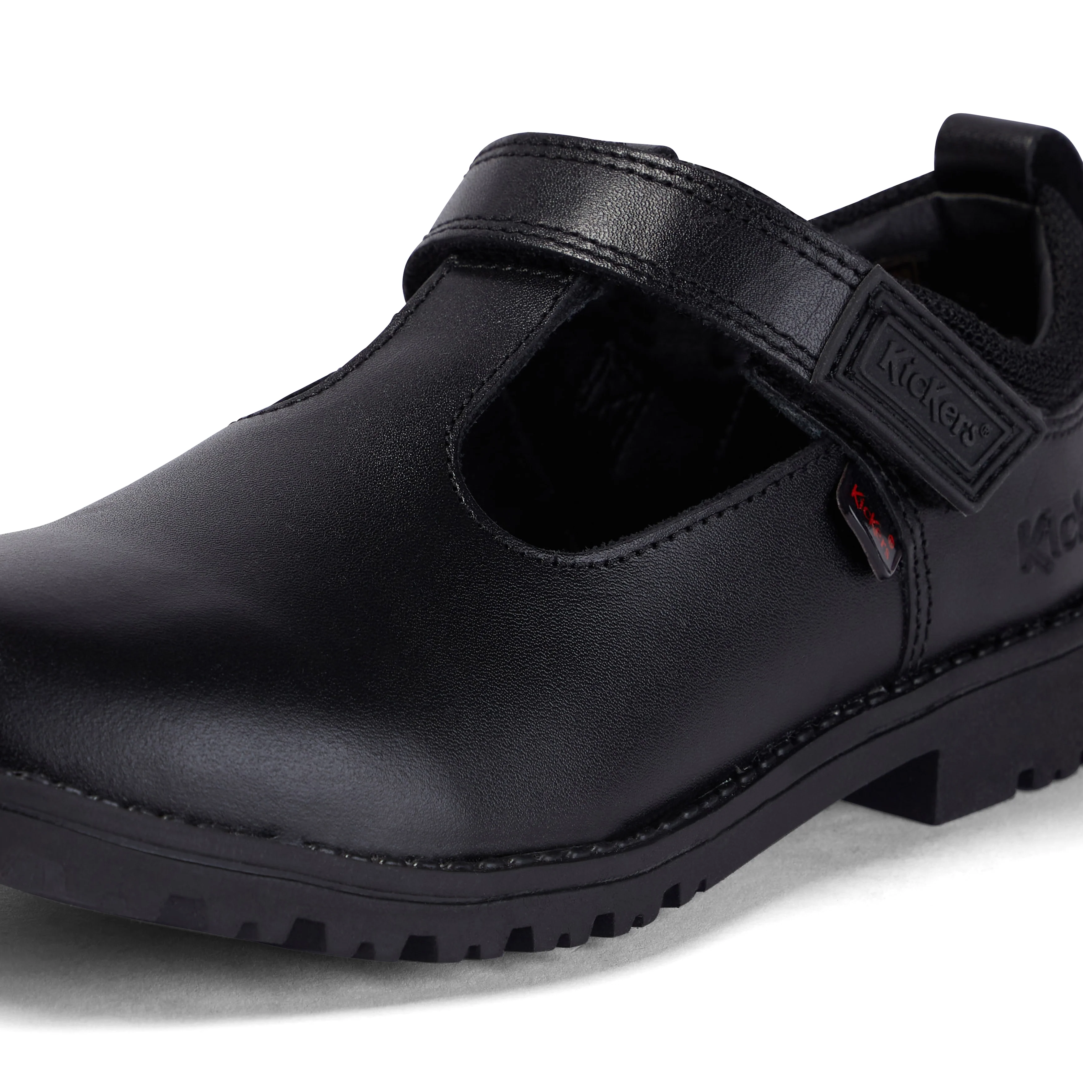 Junior Girls Lachly T-Bar Leather Black - Image 6