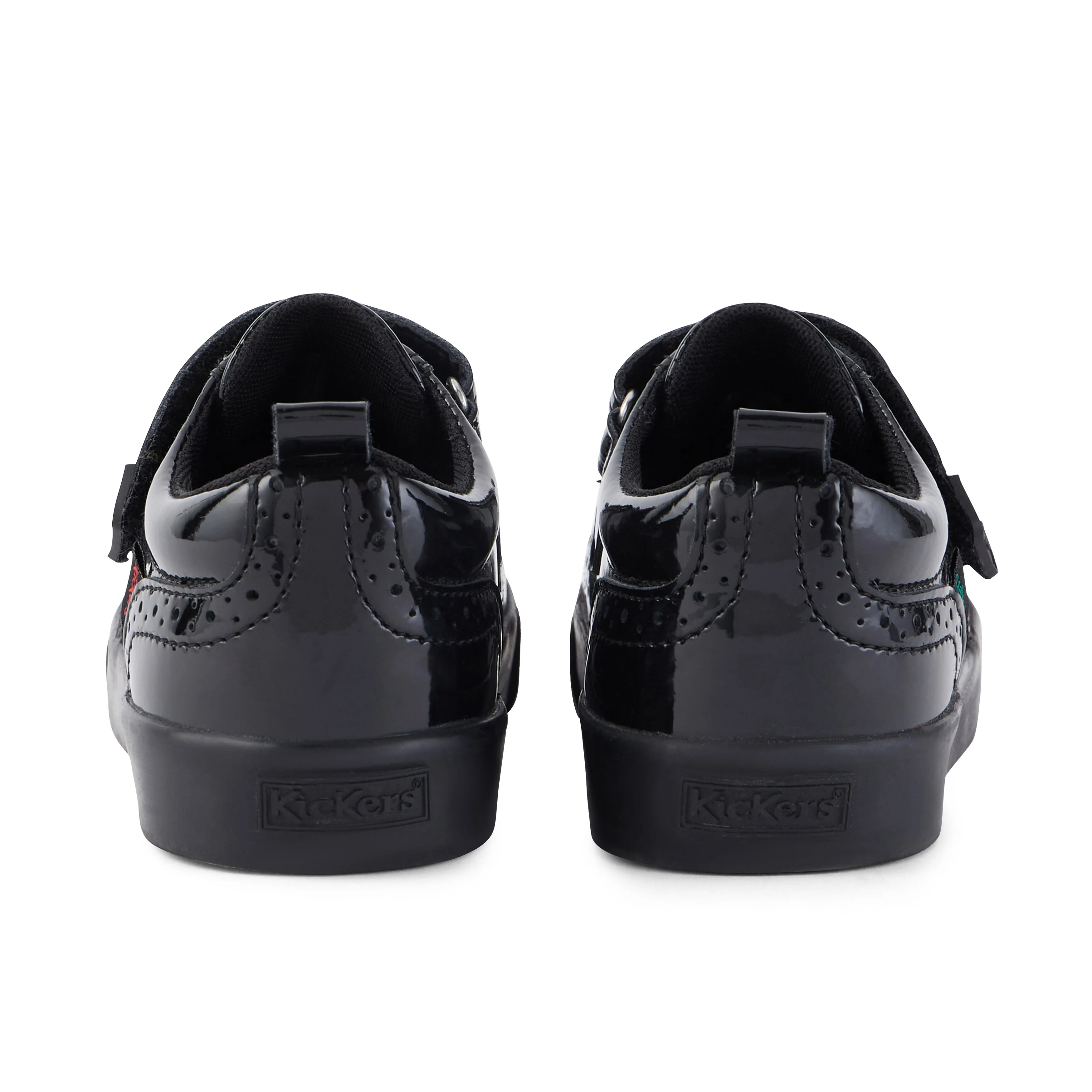 Junior Girls Tovni Brogue Shoe Patent Leather Black - Image 5
