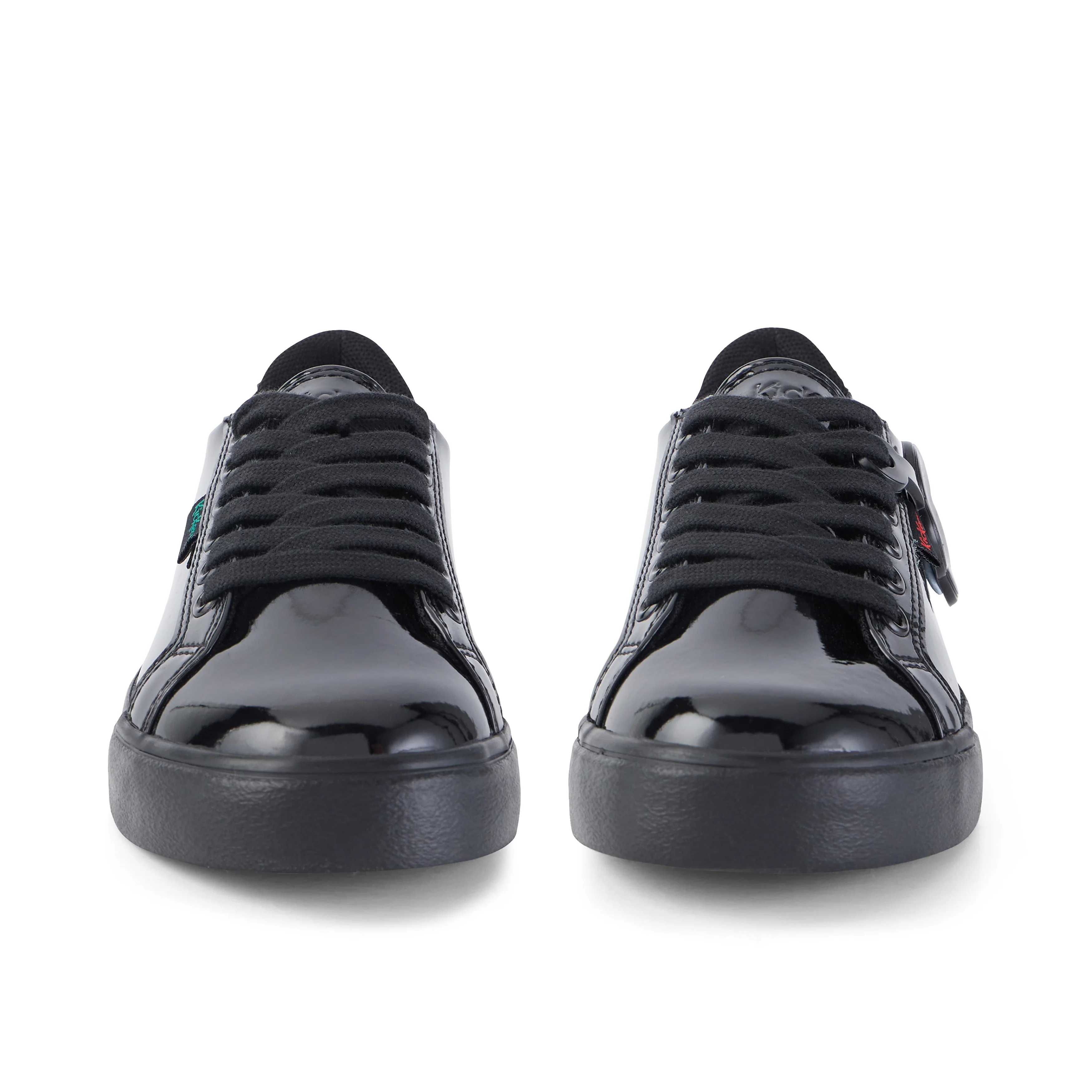 Junior Girls Tovni Lacer Patent Leather Black - Image 2