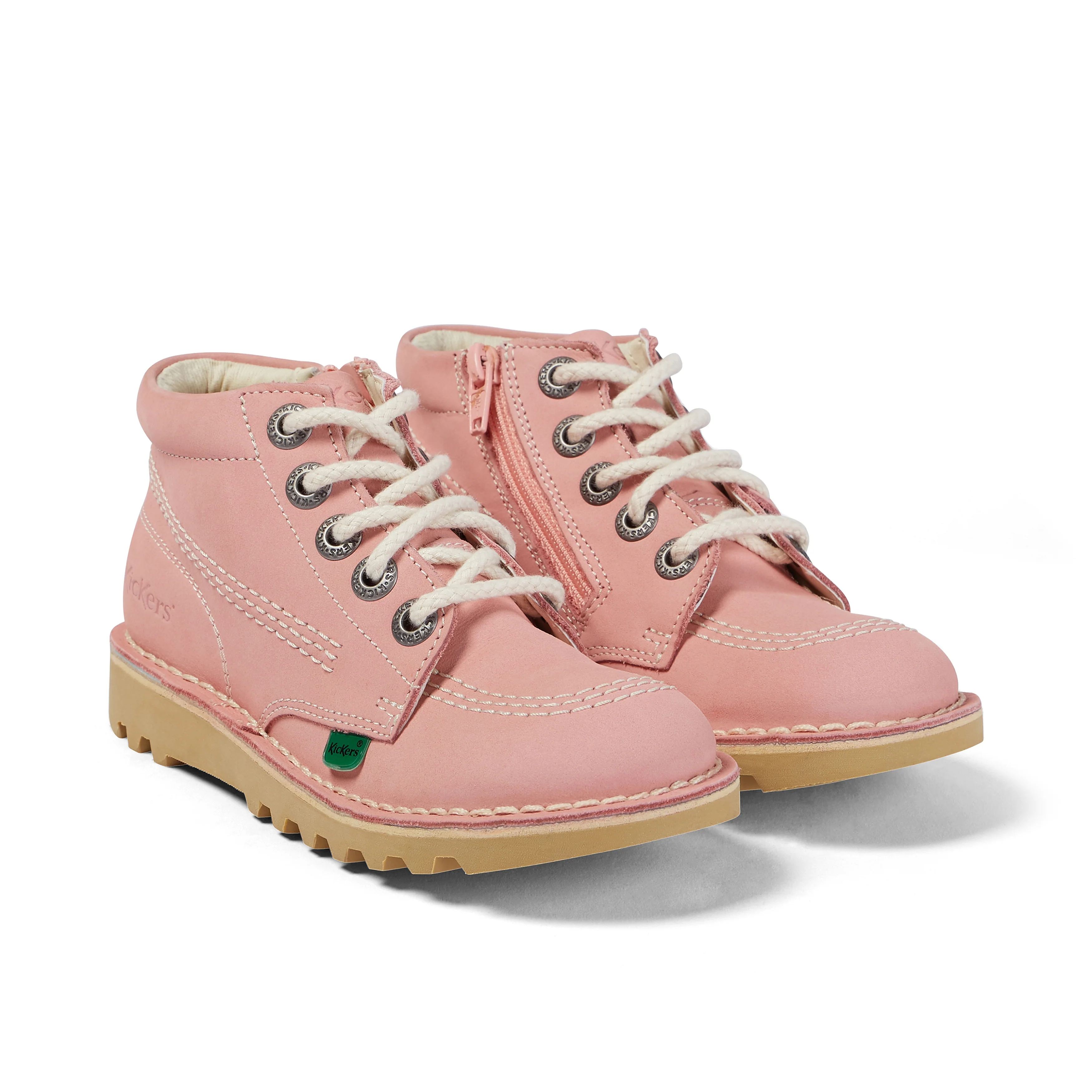 Junior Unisex Kick Hi Zip Nubuck Light pink - Image 3