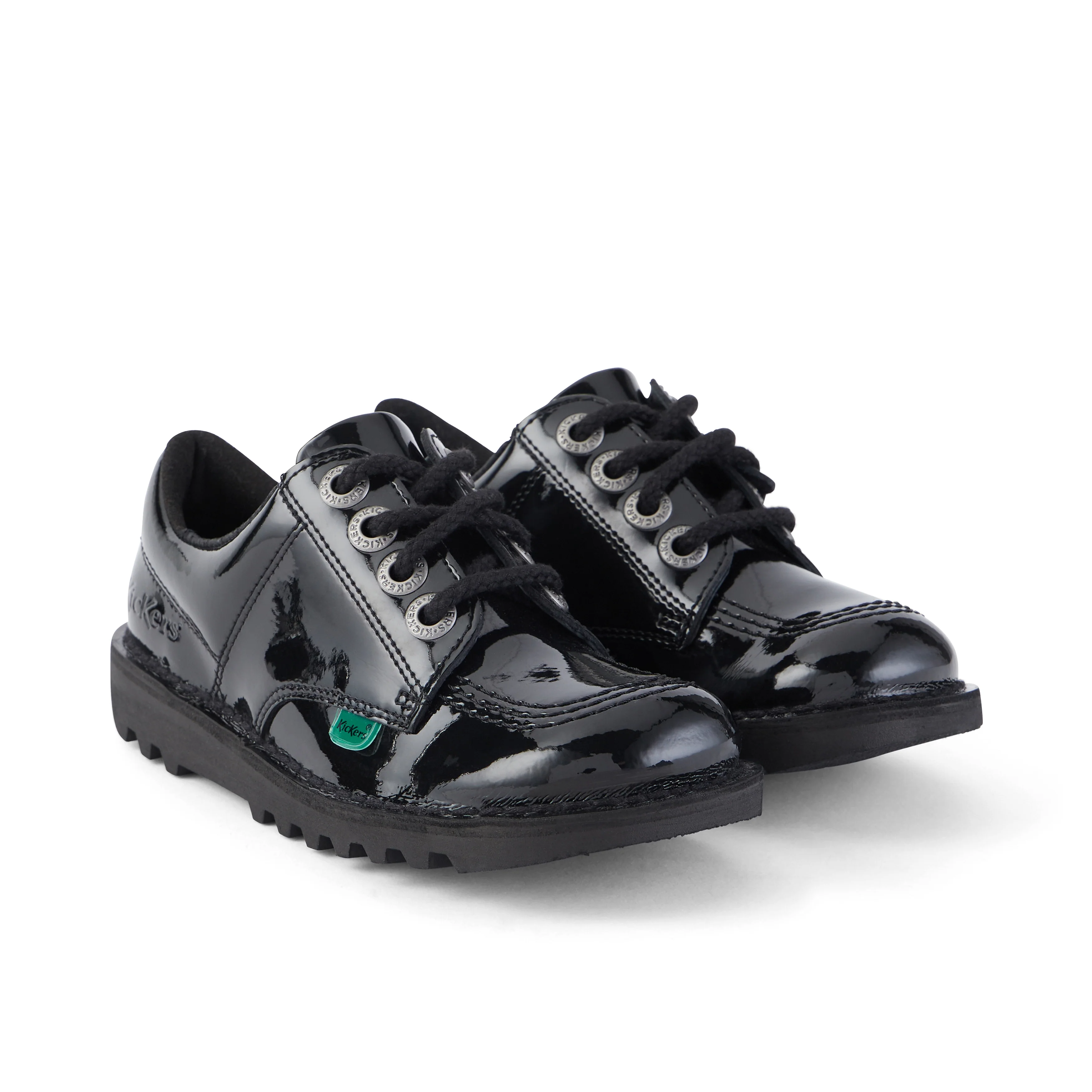 Junior Unisex Kick Lo Patent Leather Black - Image 3