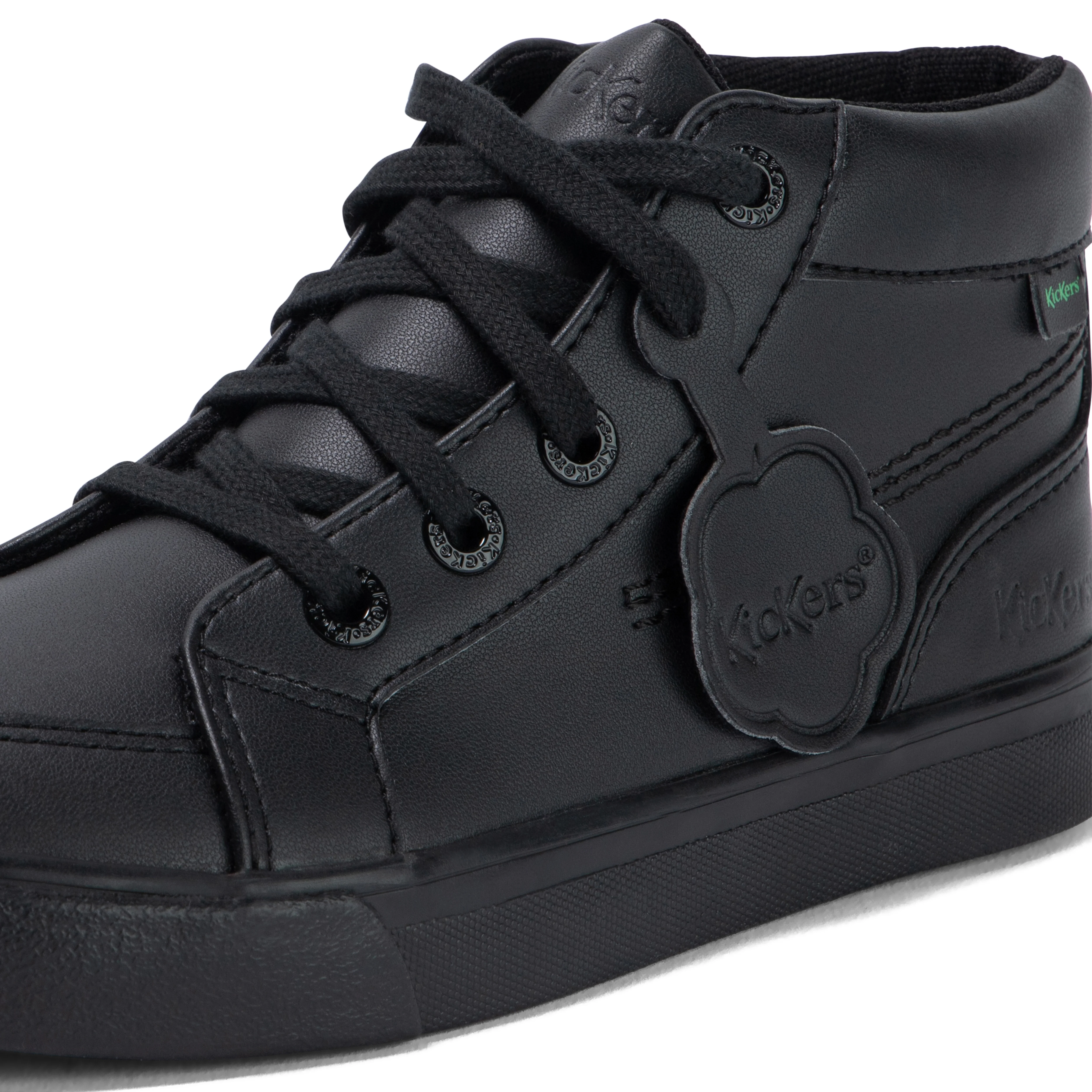 Junior Unisex Tovni Hi Leather Alternative Black - Image 6