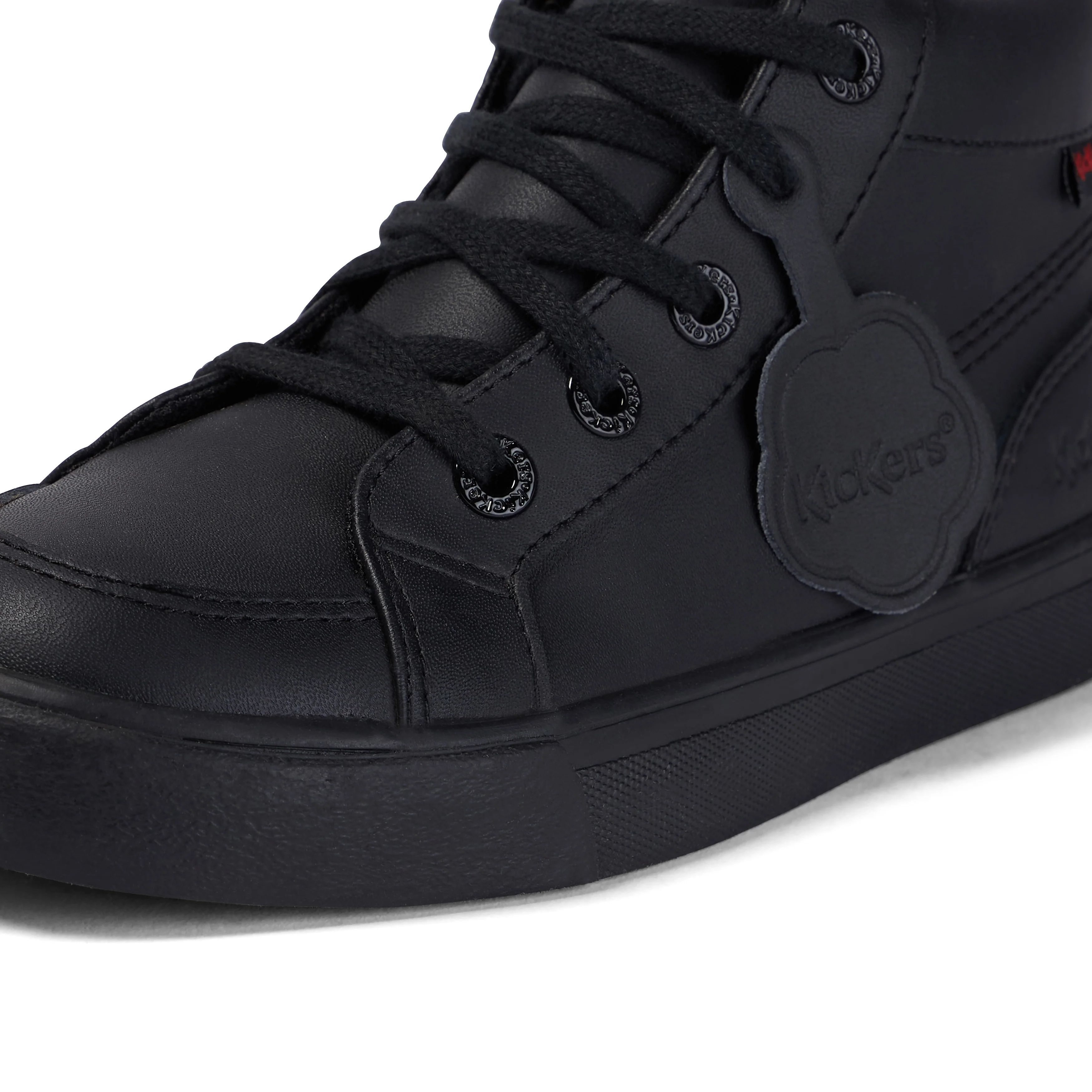 Junior Unisex Tovni Hi Leather Black - Image 6