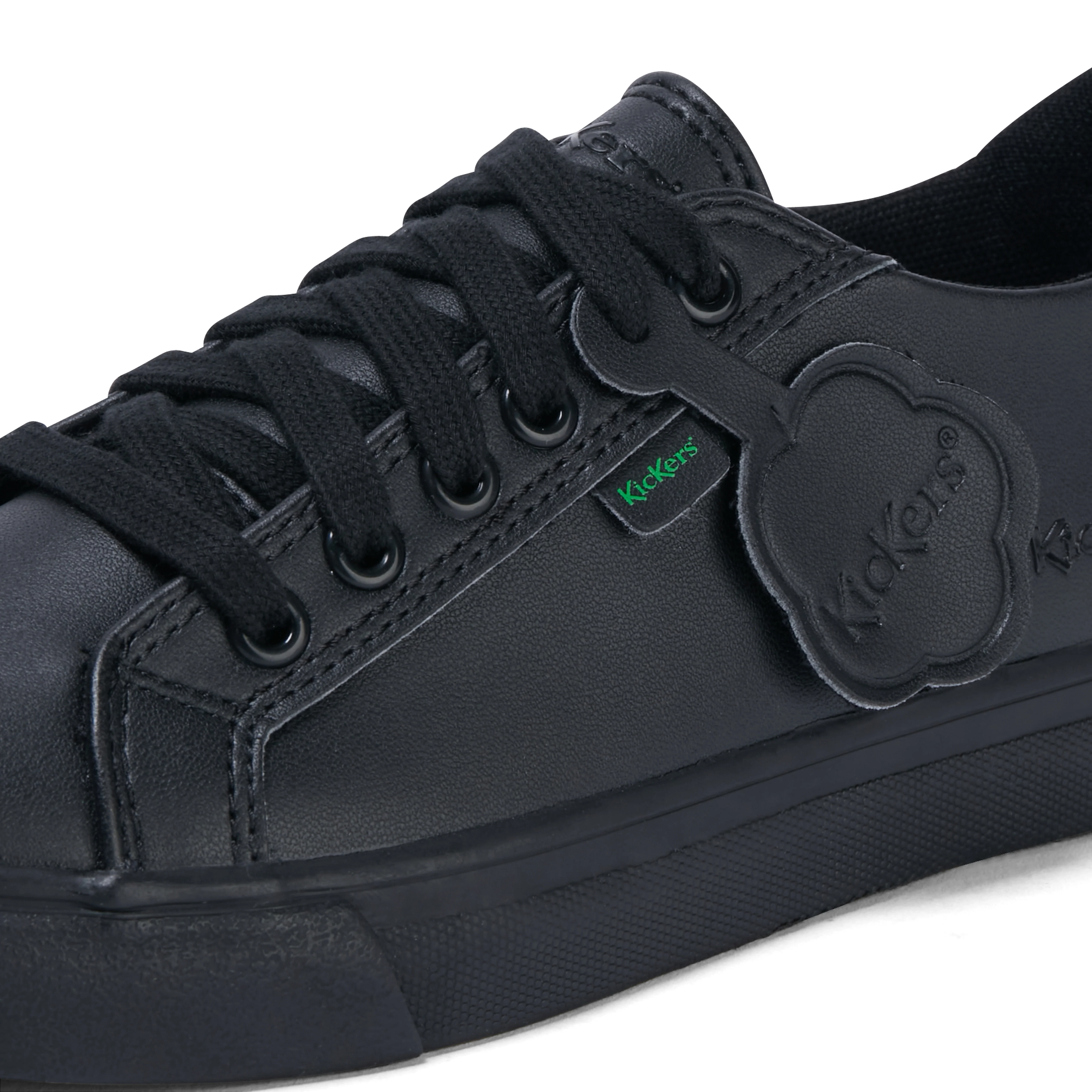 Junior Unisex Tovni Lacer Leather Alternative Black - Image 6