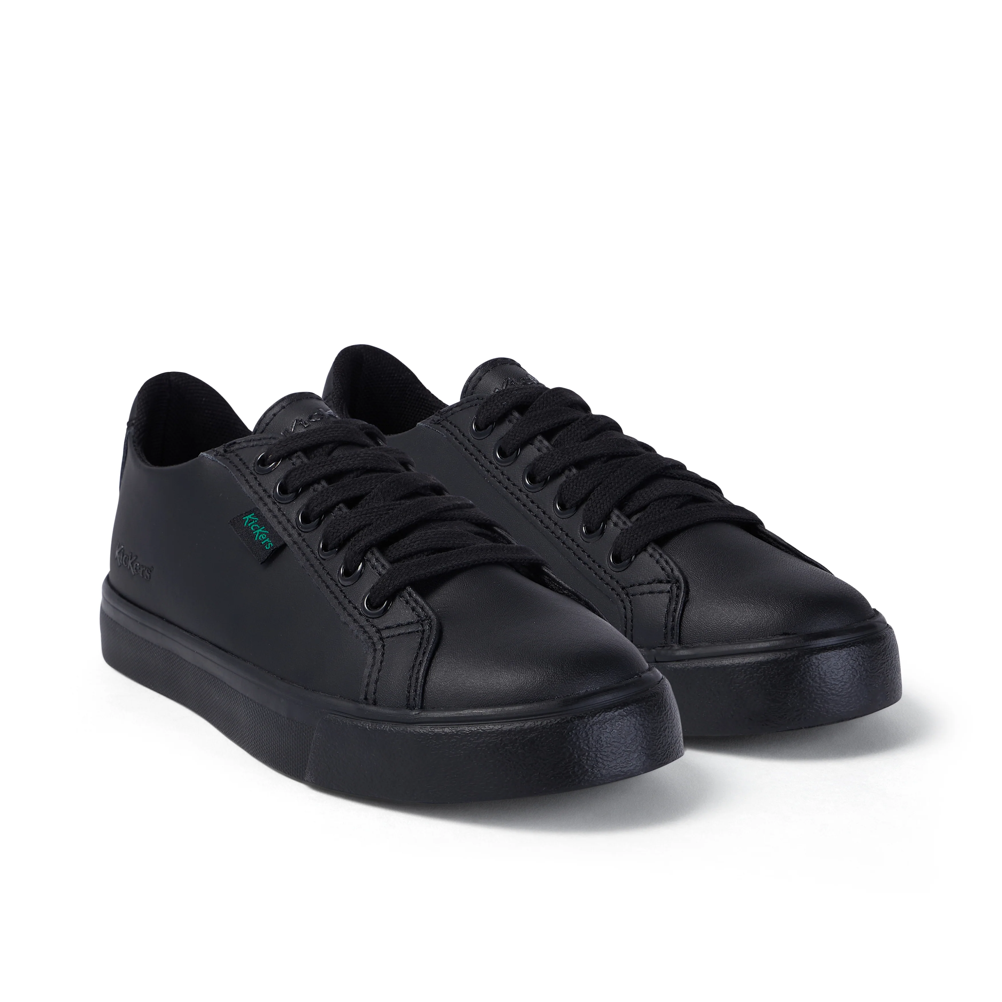 Junior Unisex Tovni Lacer Leather Black - Image 3