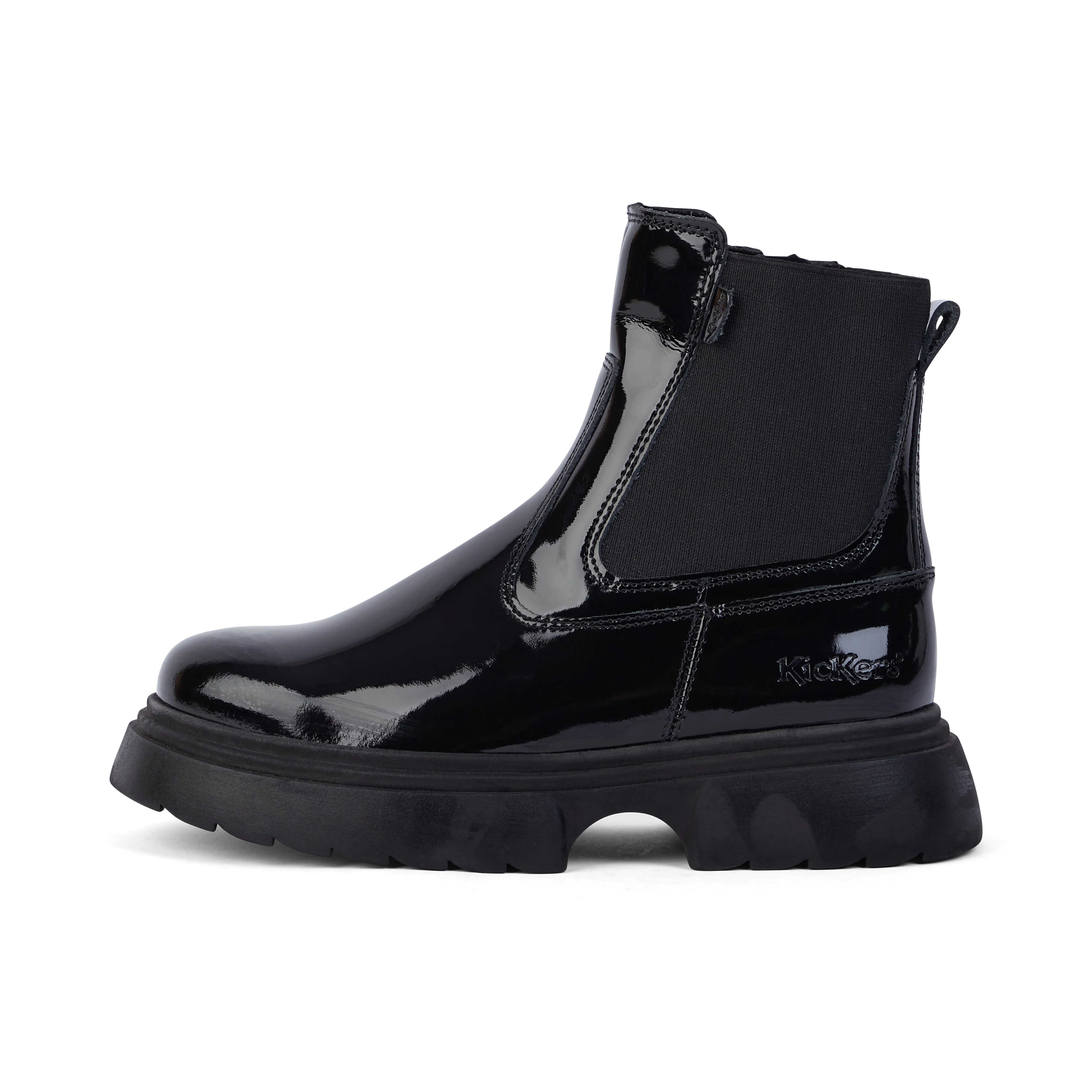 Junior Women Kenzi Chelsea Patent Leather Black